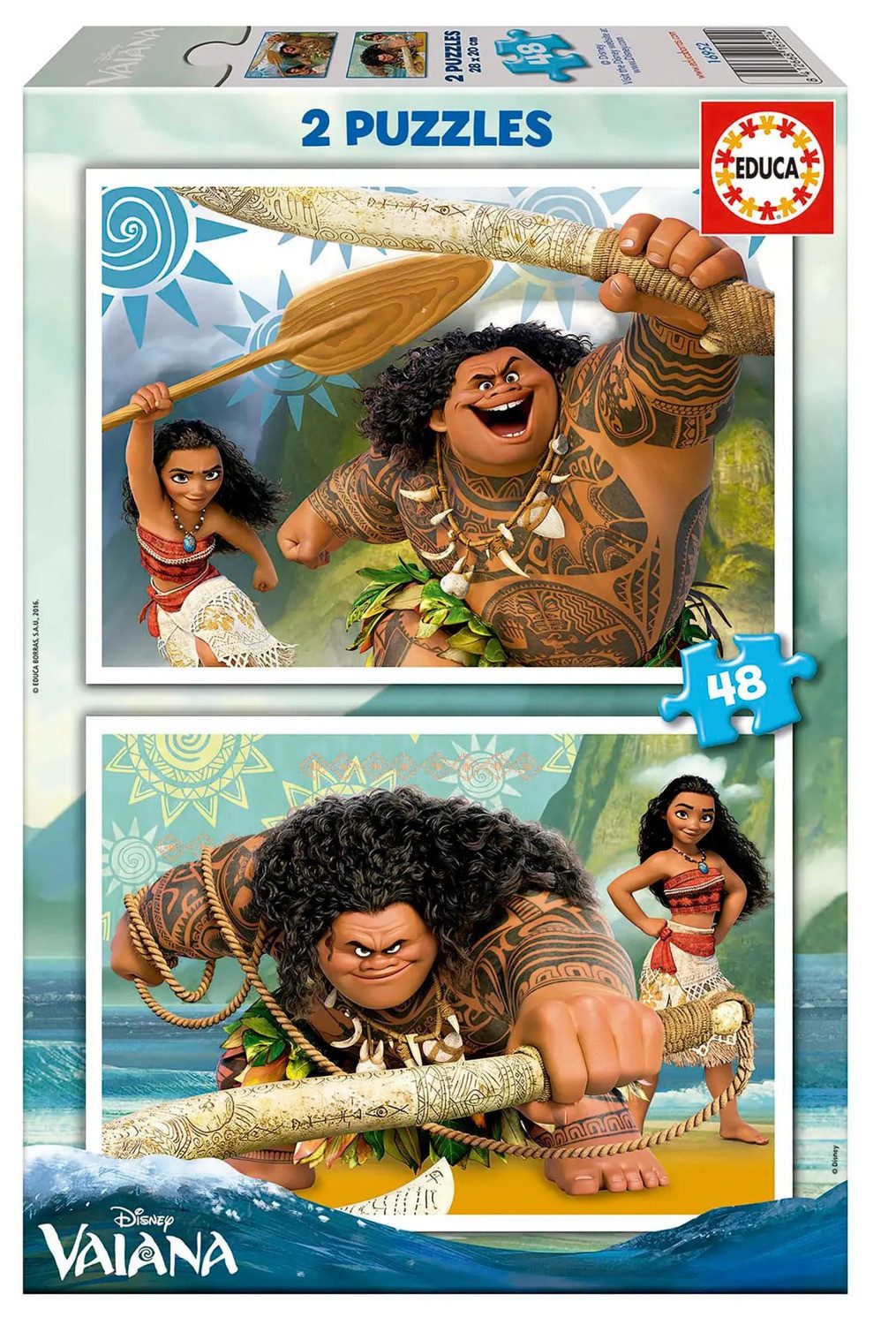 Hutter Trade Selection Puzzle Educa - Disney - Vaiana - Puzzle 2x48 Teile, günstig online kaufen