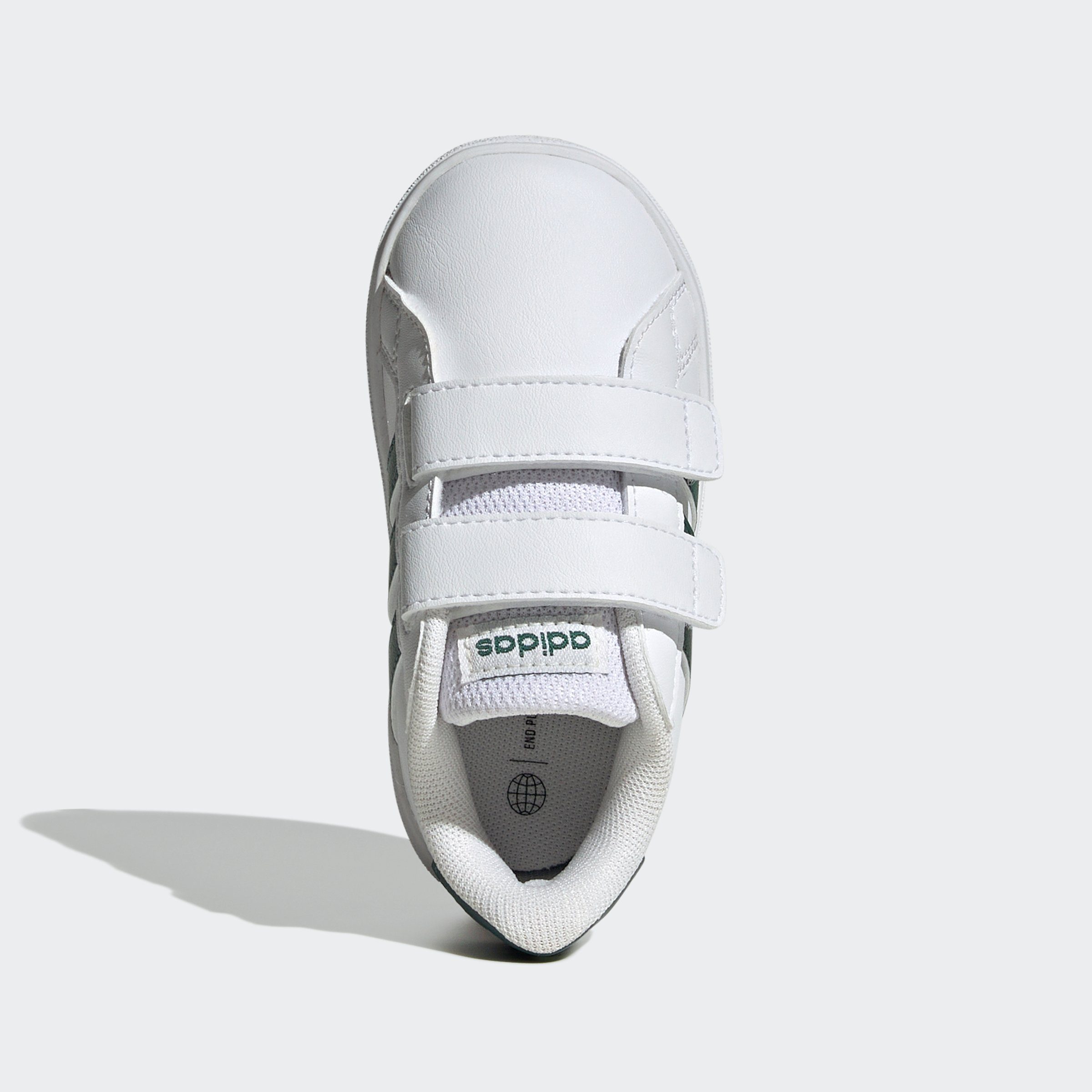 Sportswear COURT Design AND Spuren HOOK auf den LOOP Sneaker adidas LIFESTYLE GRAND weiß-grün adidas des Superstar