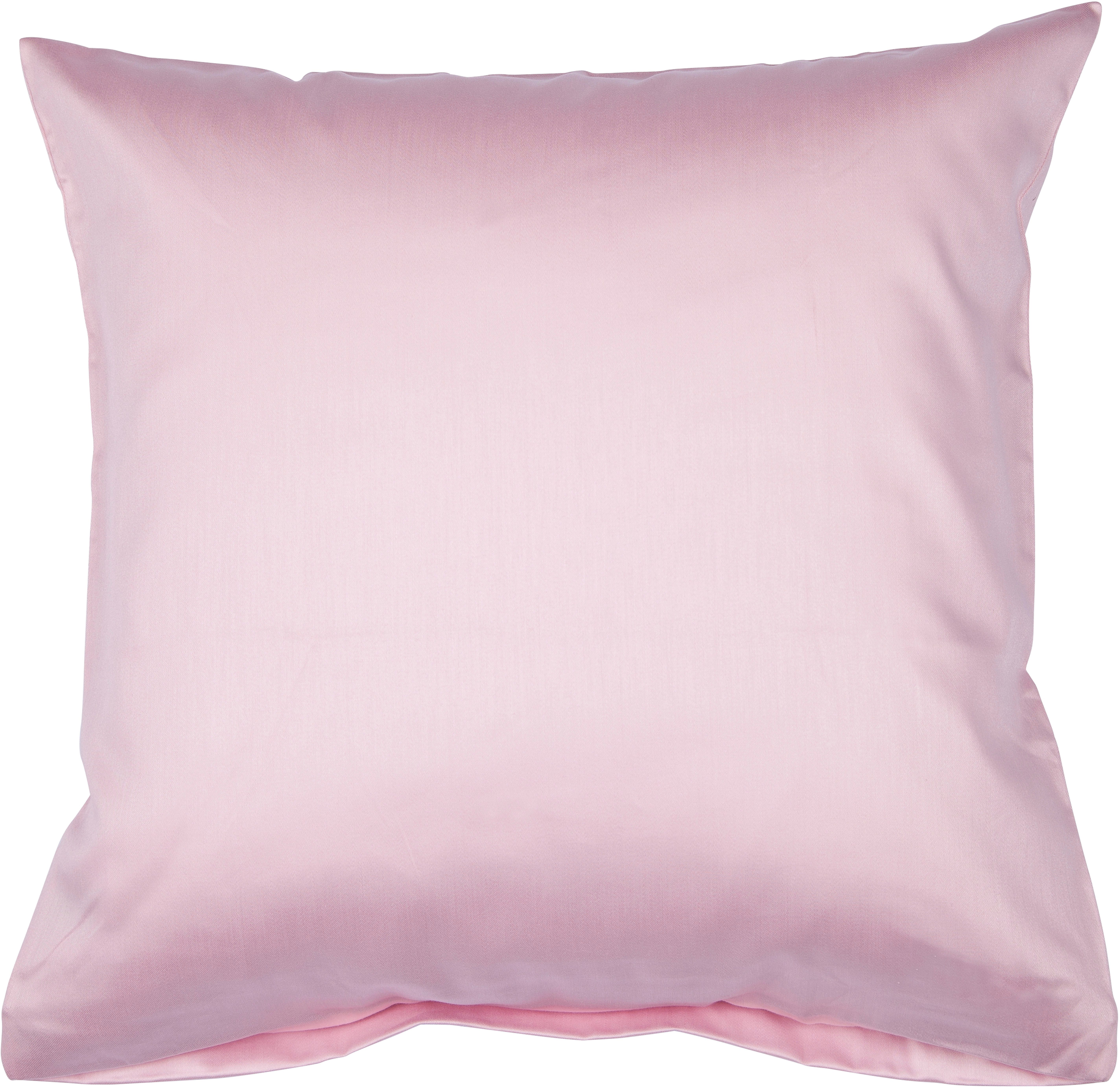 Janine Kissenbezug Colors Mako Satin, (1 Stück), mit Reißverschluss, uni Kissenhülle, feinfädig, 100% Baumwolle
