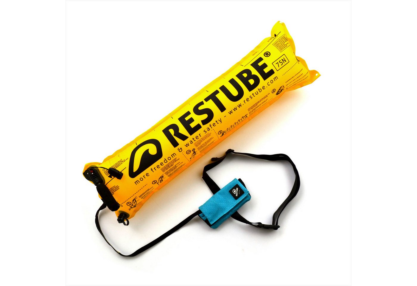 Restube Wasser-Airbag Active, aufblasbare Schwimmboje für Schwimmen, Kayak & SUP, wiederverwendbar