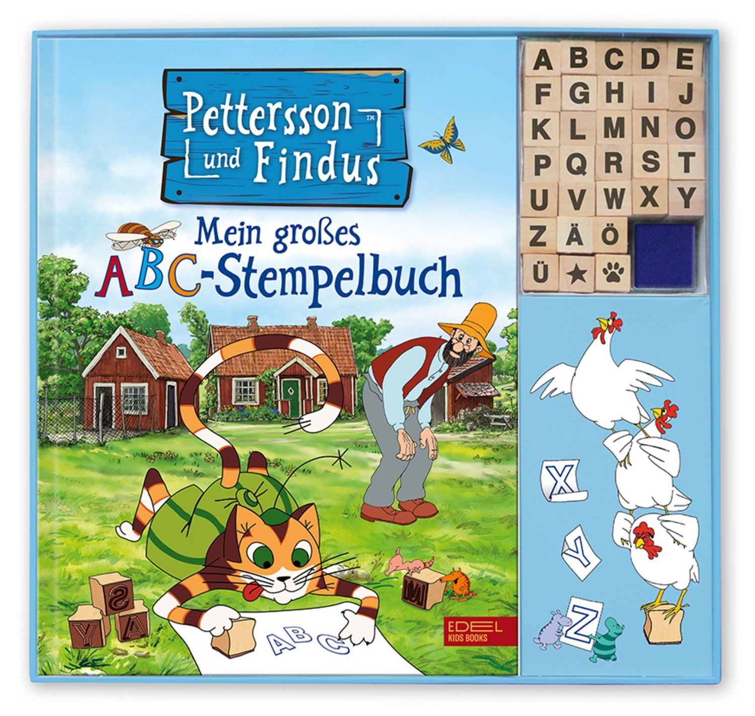 Pettersson und Findus: Mein großes ABC-Stempelbuch / Sven Nordqvist