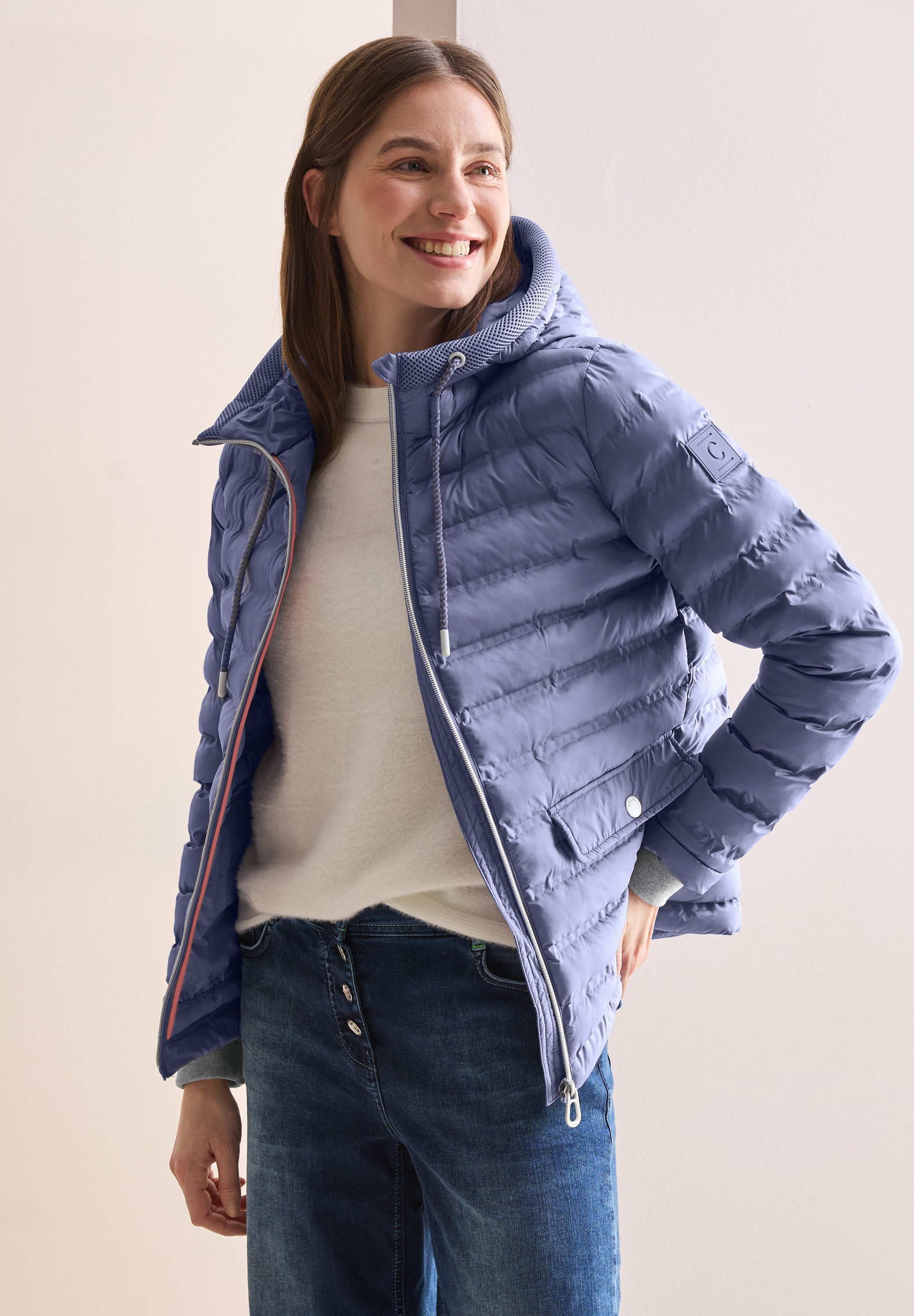 Cecil Damen Jacke – Lässiges Overshirt Mit Brusttaschen & Knopfleiste (Langarm)