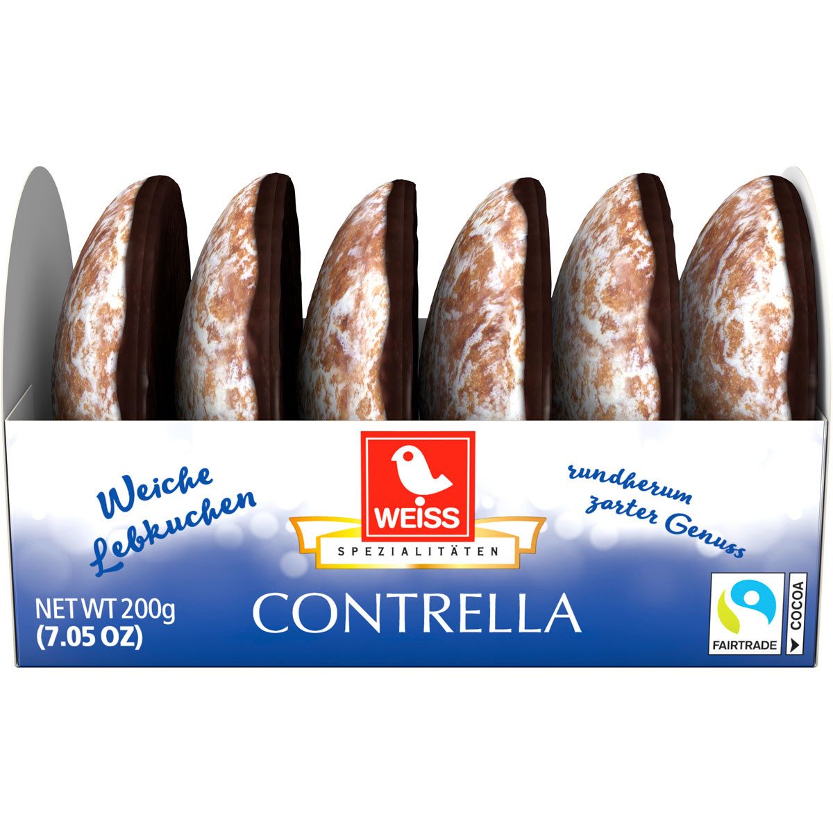 WEISS Süßigkeit, Weiss Contrella Classic Zartbitter Lebkuchen zarter Genuss 200g