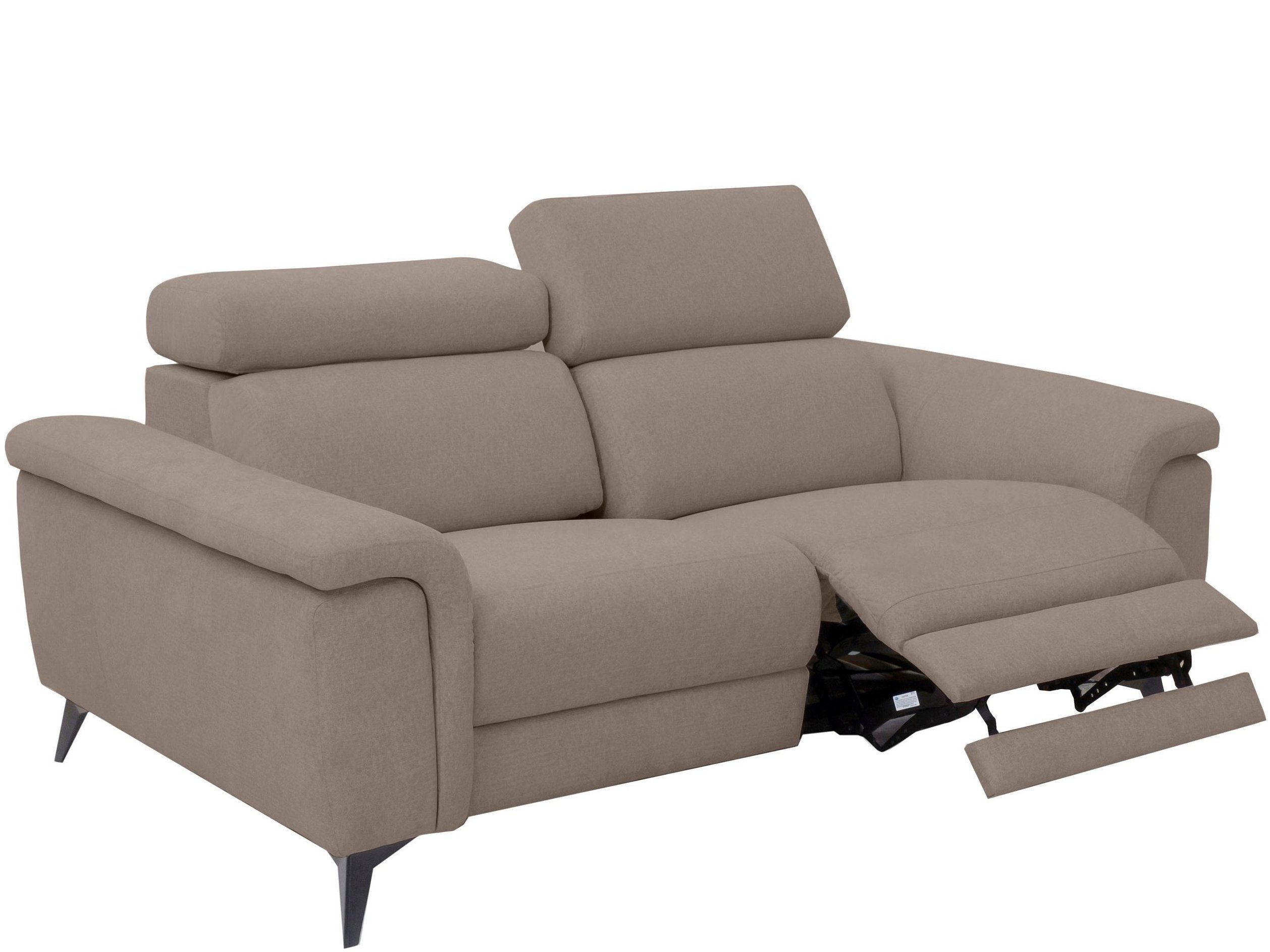 loft24 2-Sitzer Mary, Sofa mit Relaxfunktion, Lederoptik, Breite 168 cm braun