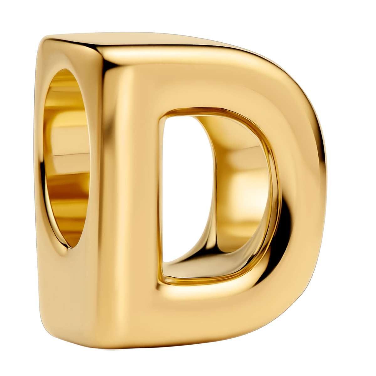Pandora Bead 763950C00, Mini Buchstabe D Goldfarben