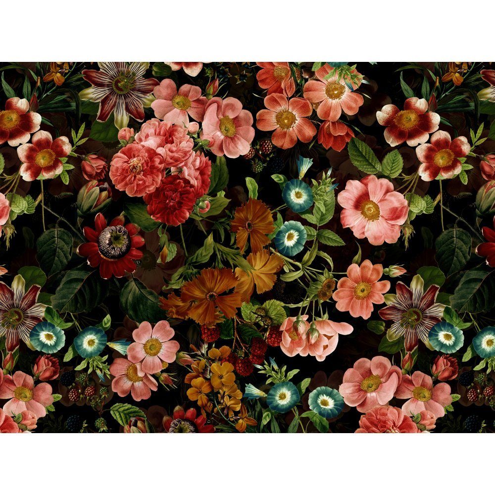 Blüten aus (Set, vergangener Platzset, Premium-Platzset"Luxuriöse Platzdecken) Zeit", 2-St., raxxa, raxxa