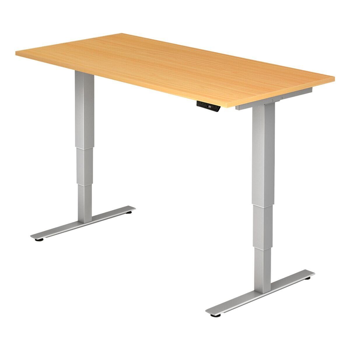 HAMMERBACHER Schreibtisch Ergonomic, elektrisch höhenverstellbar bis 128,5 cm