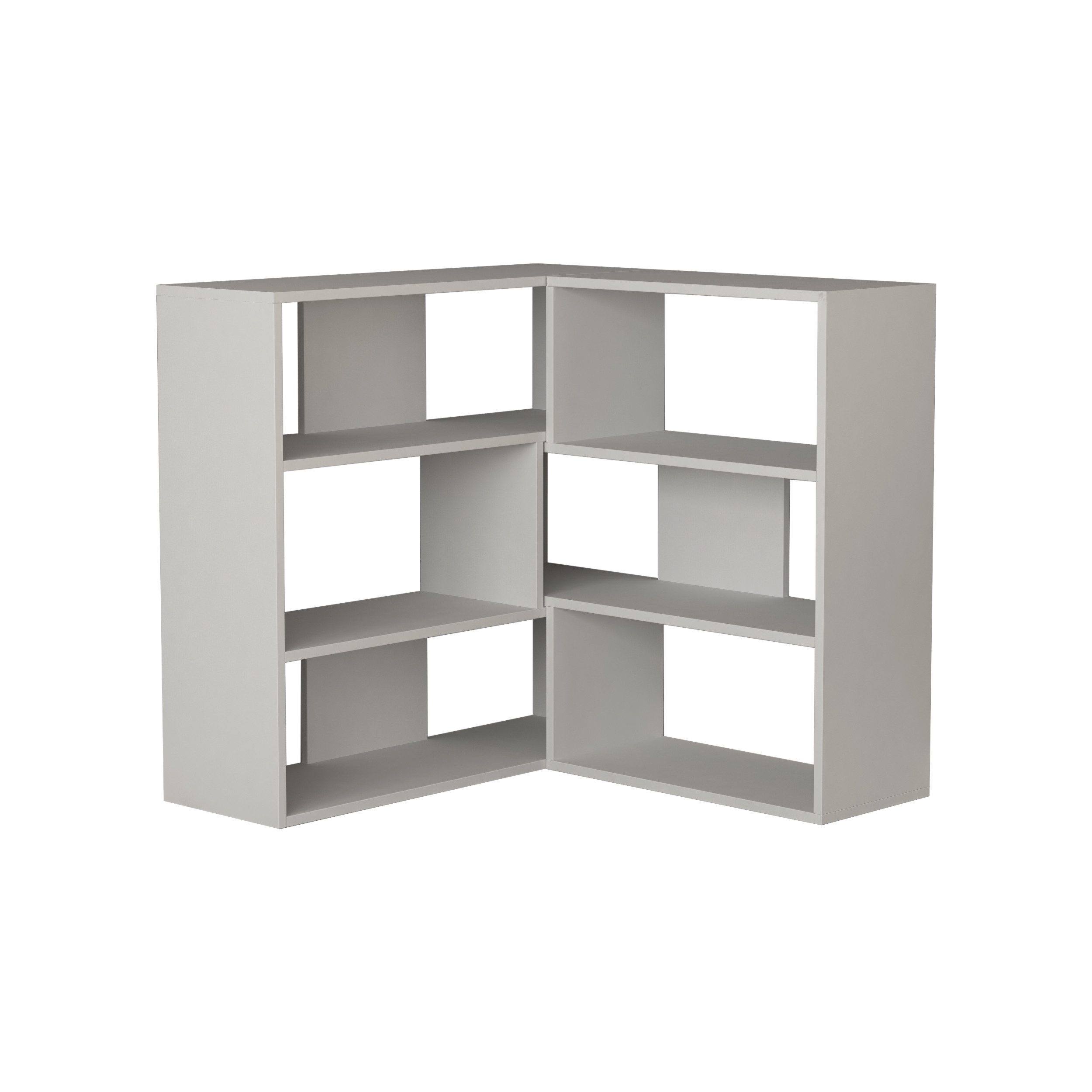Decortie Bücherregal Molly, Modernes Eck-Mehrzweck Bücherregal, Nr.3, 157,5 x 30 x 89 cm