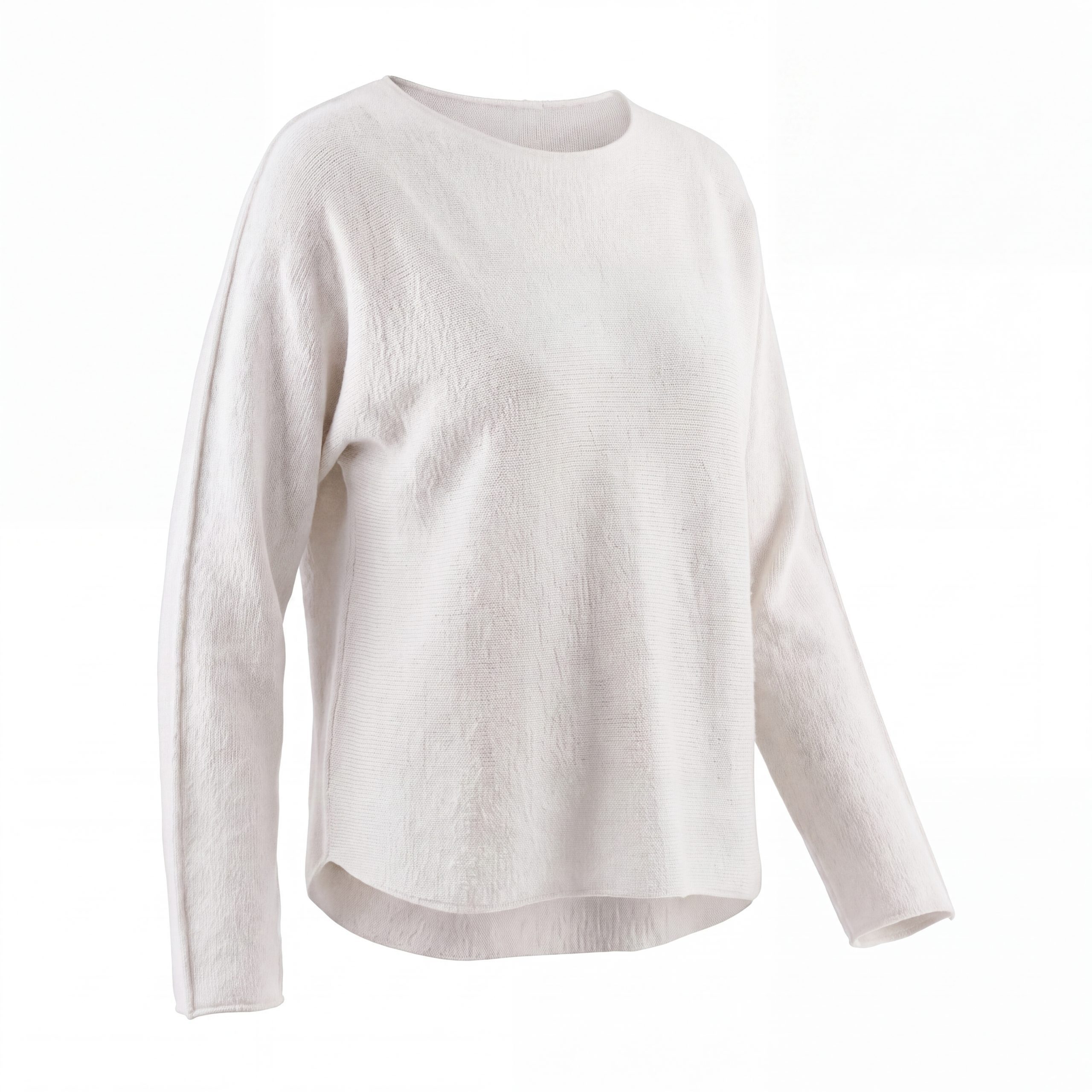 OriginalYou Langarmshirt Feinstrickpullover Damen Shirt Rundhals Pullover Langarm in Unifarbe, aus softer Viskose, Rundhalsausschnitt