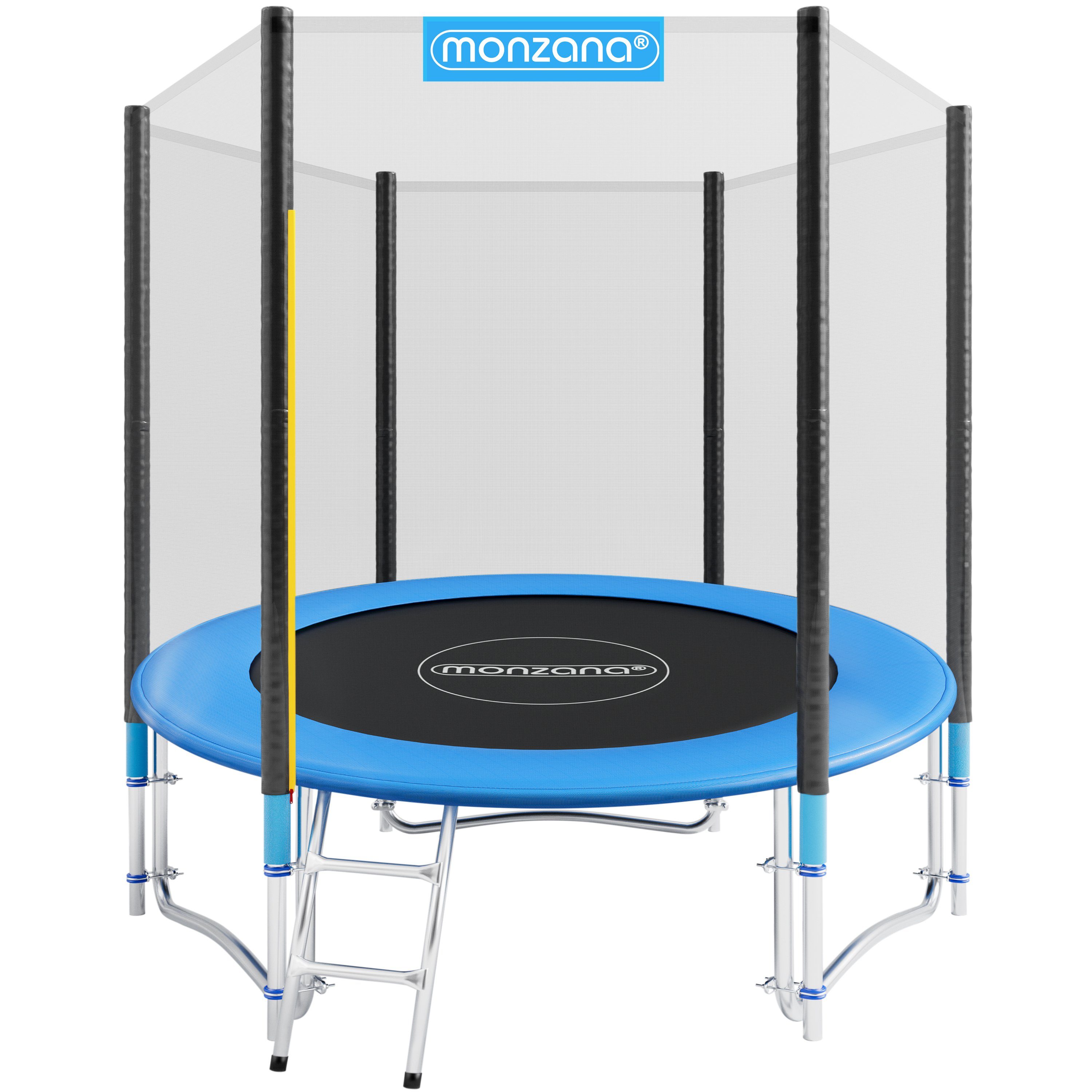 monzana Gartentrampolin, Ø 183 cm Komplettset inkl. Sicherheitsnetz Randabdeckung & Zubehör