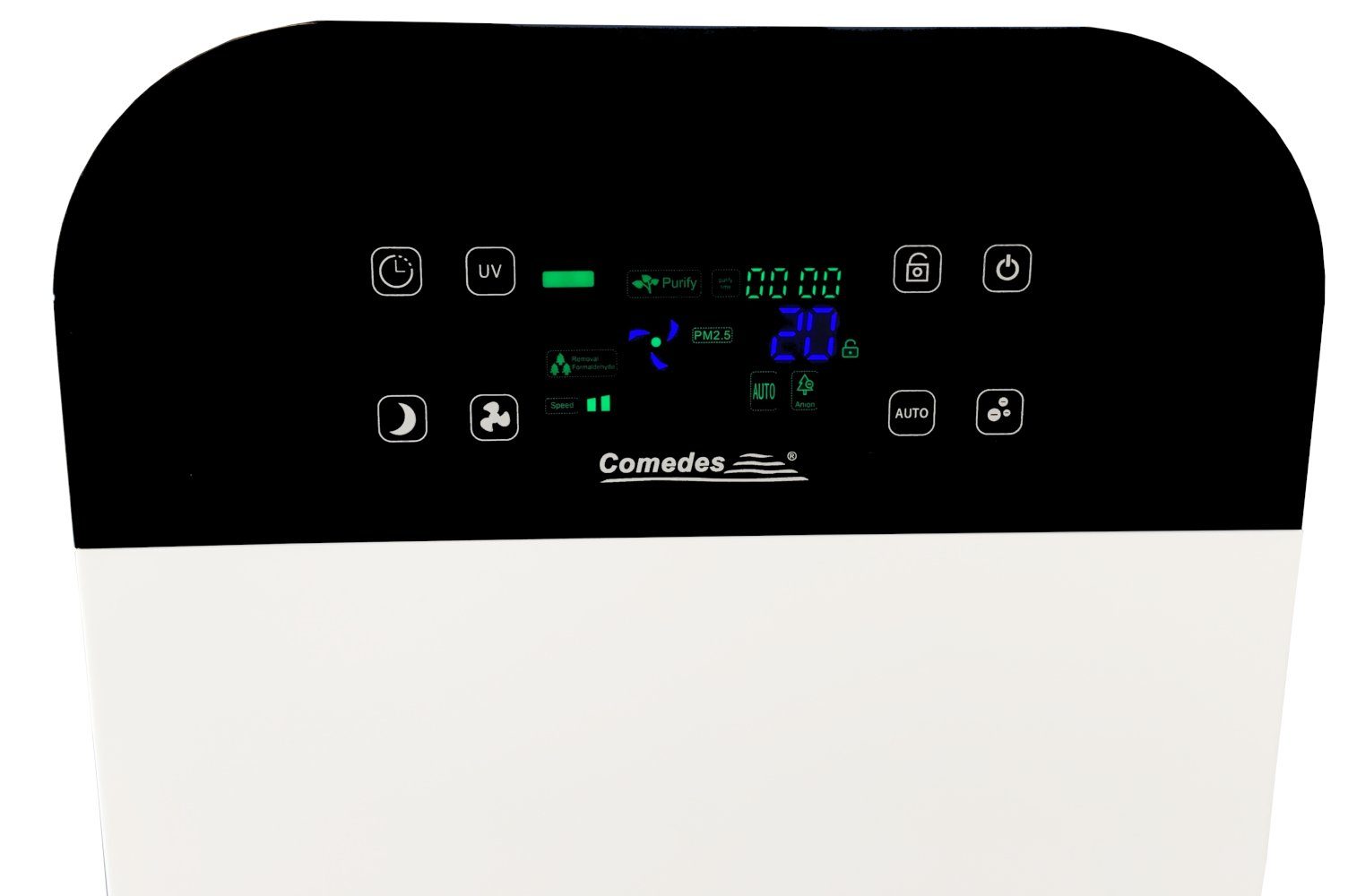 Comedes Luftreiniger Lavaero 280, mit speziellem Raucherfilter, für 55 m² Räume