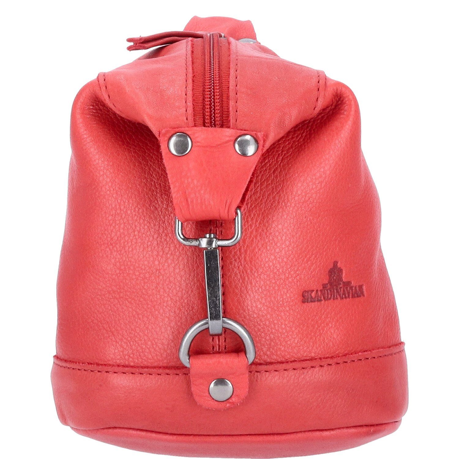 The Skandinavian Brand Freizeitrucksack The Skandinavian Brand Damen Lederrucksack Midi Style rot (1-tlg)