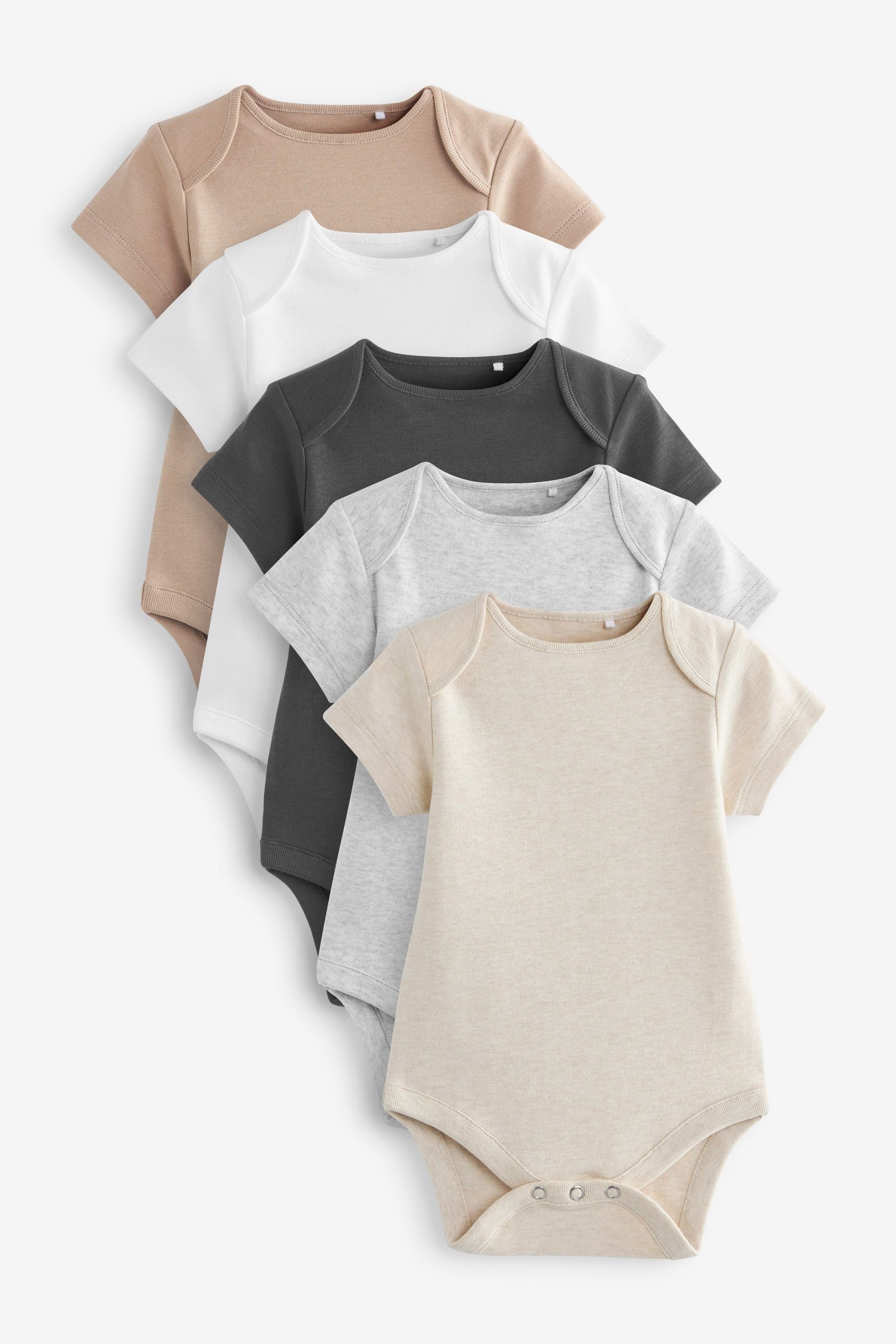 Next Kurzarmbody 5er-Pack Essential Baby-Bodysuits mit kurzem Arm (5-tlg)