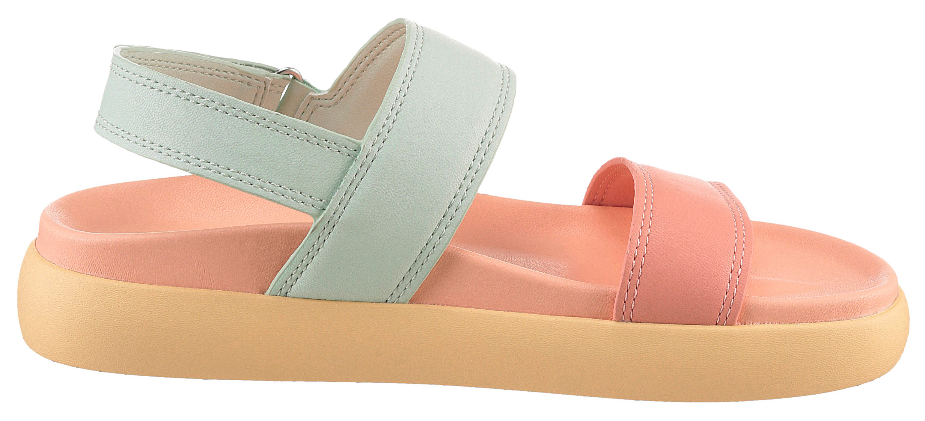 Tamaris Riemchensandale, Plateau, Sommerschuh, Klettschuh, Sandalette in veganer Verarbeitung