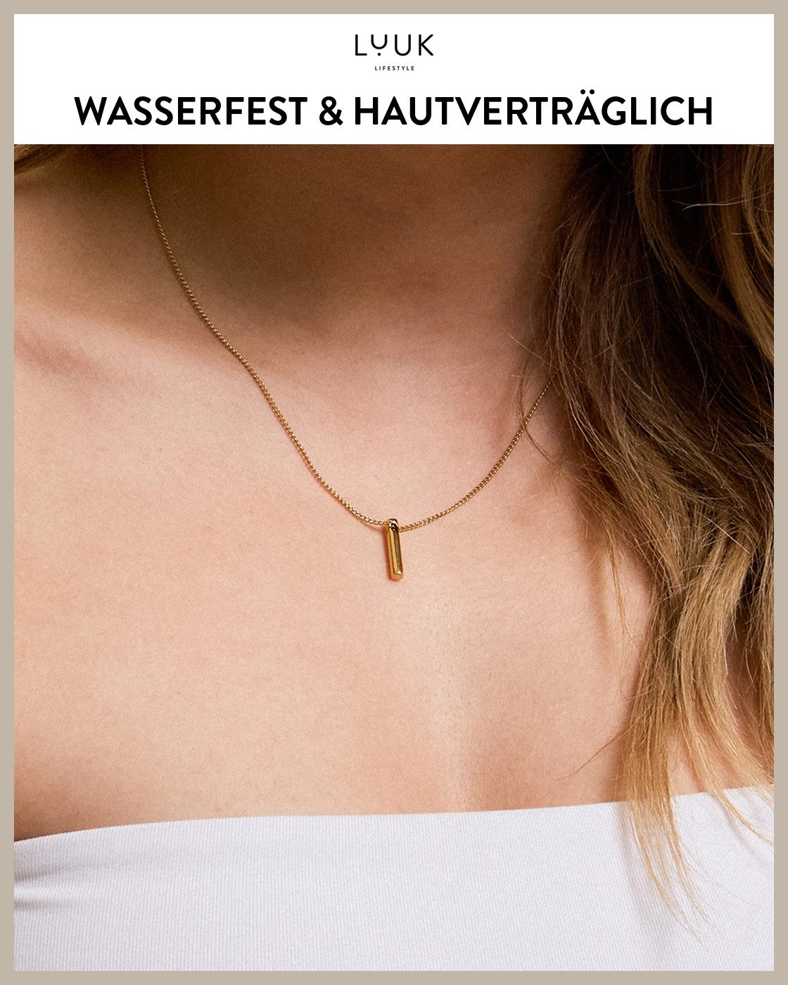 LUUK LIFESTYLE Kette mit Anhänger Minimalist Stick, Halskette mit Stab Anhä günstig online kaufen