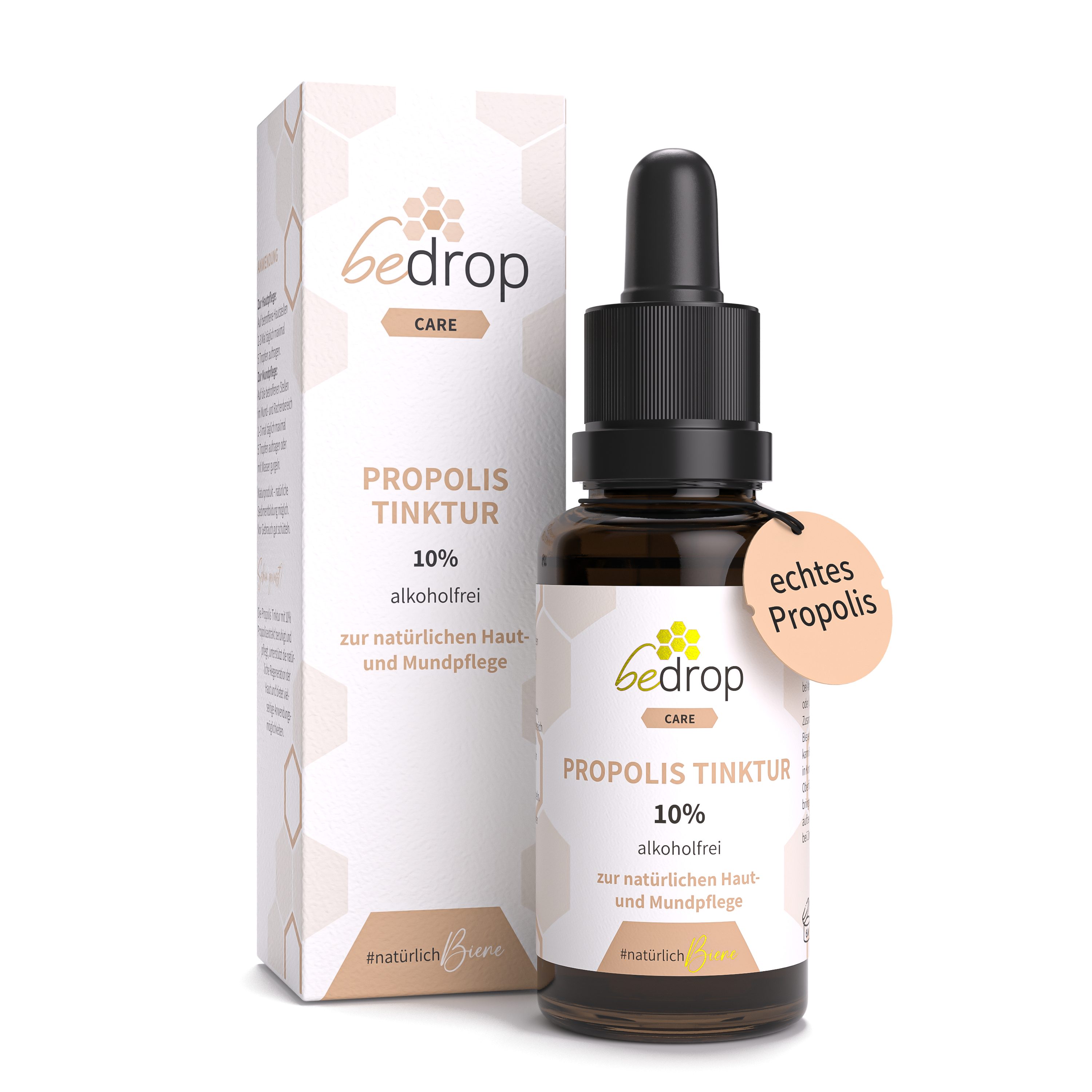bedrop Propolis Tinktur mit Pipette (alkoholfrei & wasserlöslich) - 30ml Tropfen, 30 ml