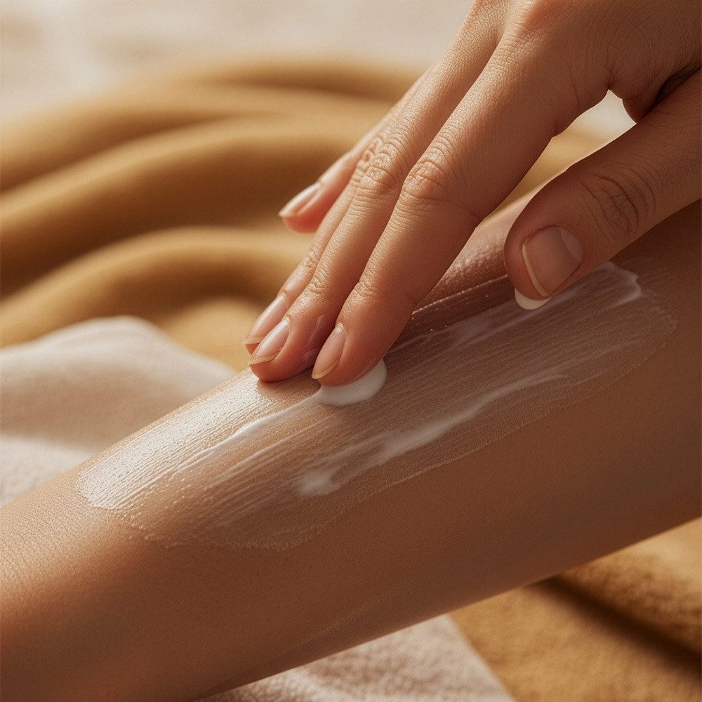 JUNGLÜCK Bodylotion Hyaluron Body Lotion - ohne Duft, 1-tlg., Ausgewogene Feuchtigkeitspflege für den Körper