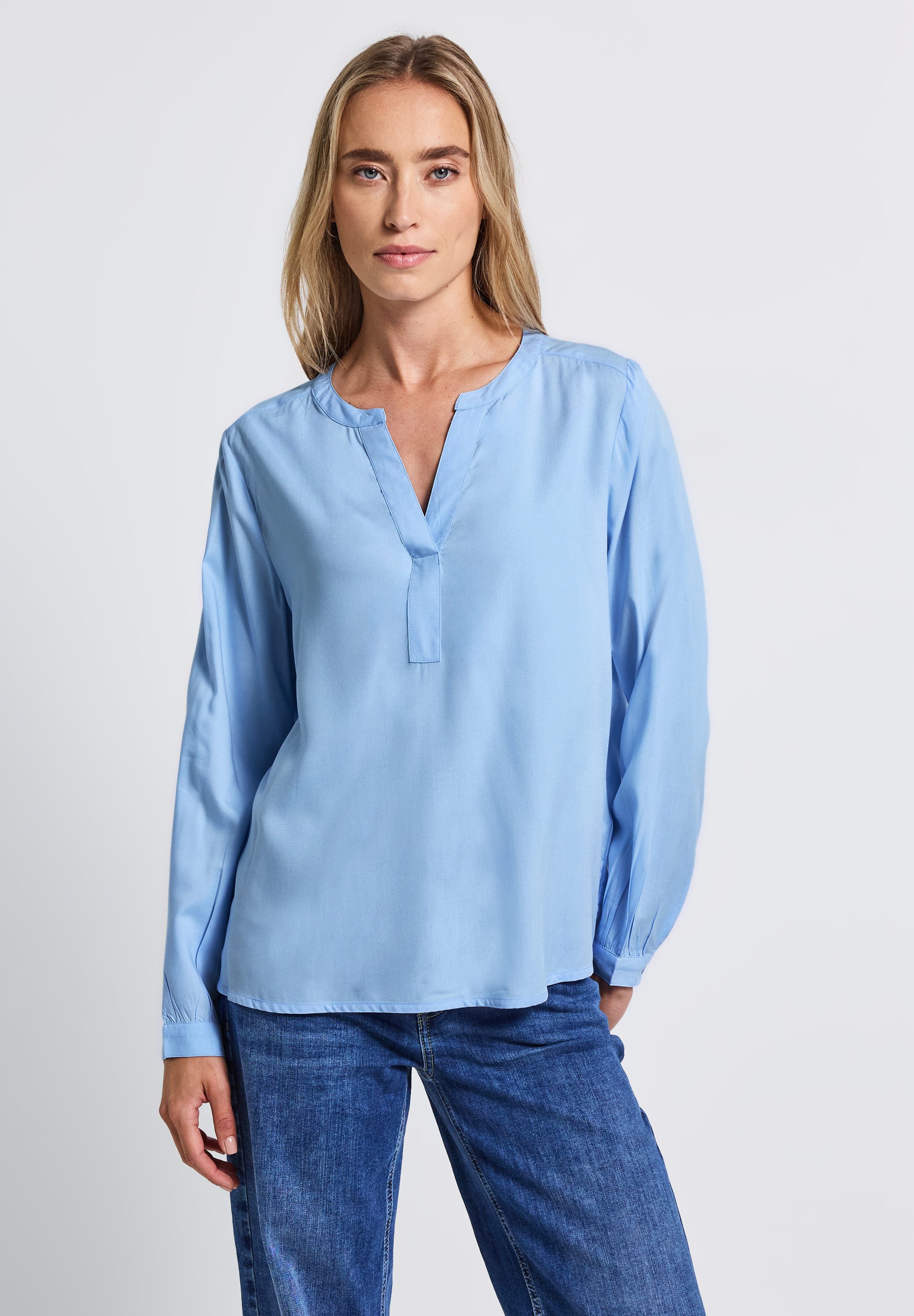 STREET ONE Langarmbluse aus softer Viskose