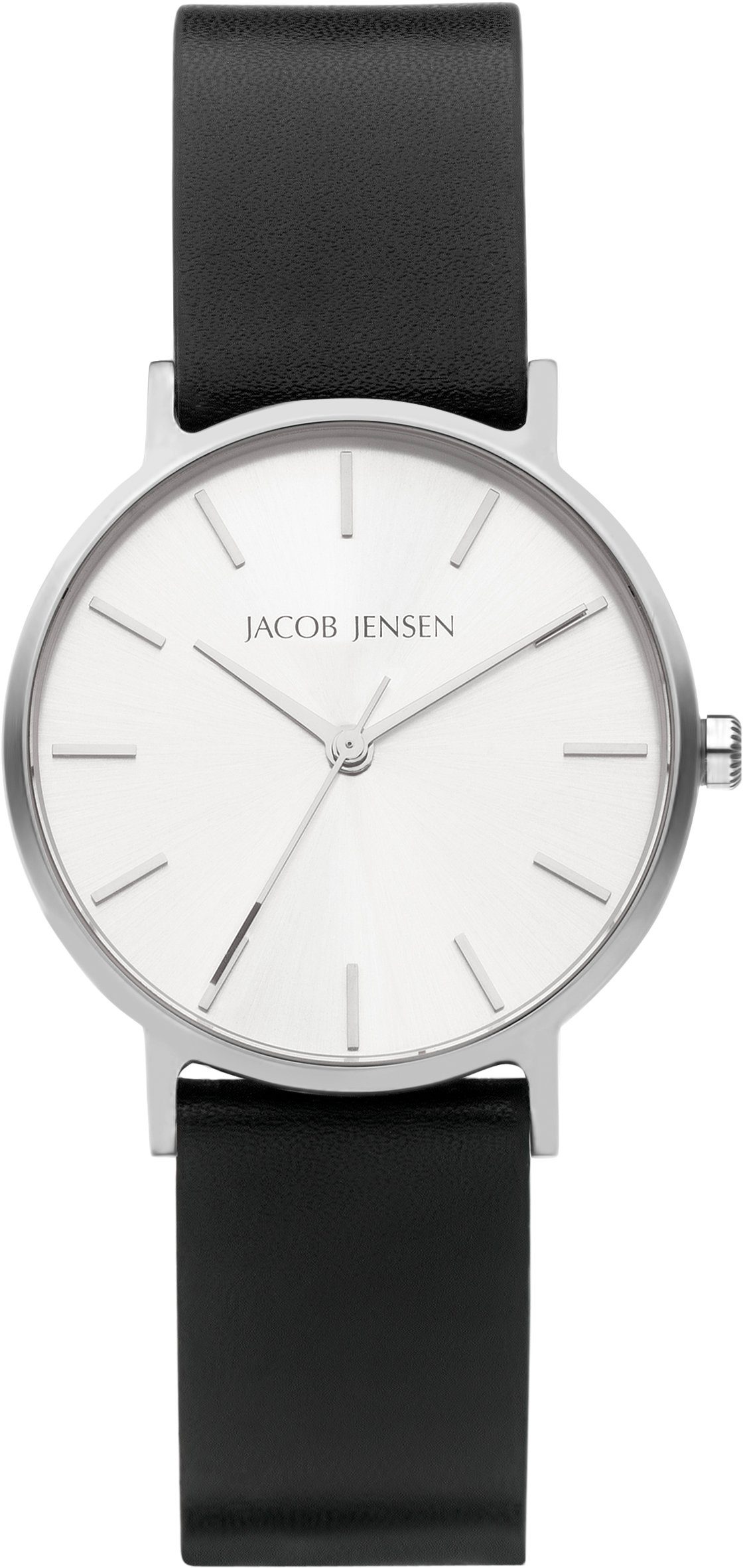 Schwarz Jensen Timeless Contemporary Jacob 170 32 mm, Quarzuhr Nordic