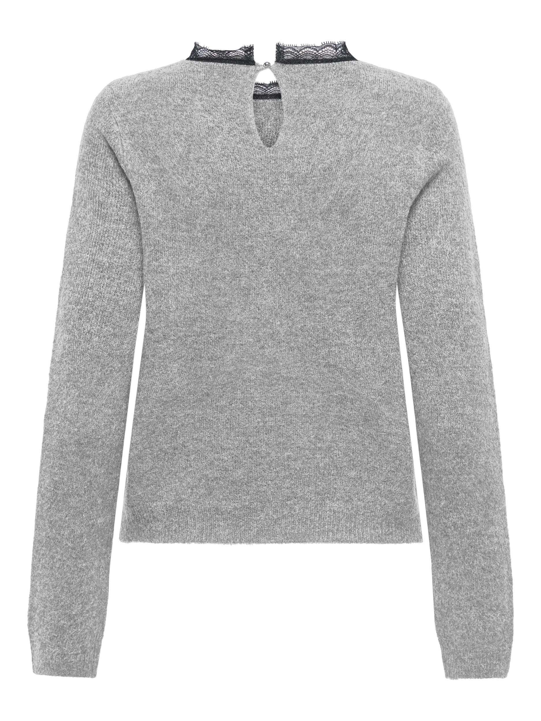 ONLY Strickpullover ONLTAMMY LS LACE MIX O-NECK BF KNT günstig online kaufen