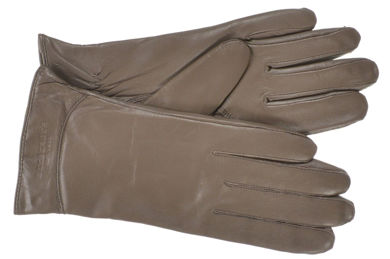 Seeberger Lederhandschuhe Leder Fingerhandschuhe mit längerem Schaft