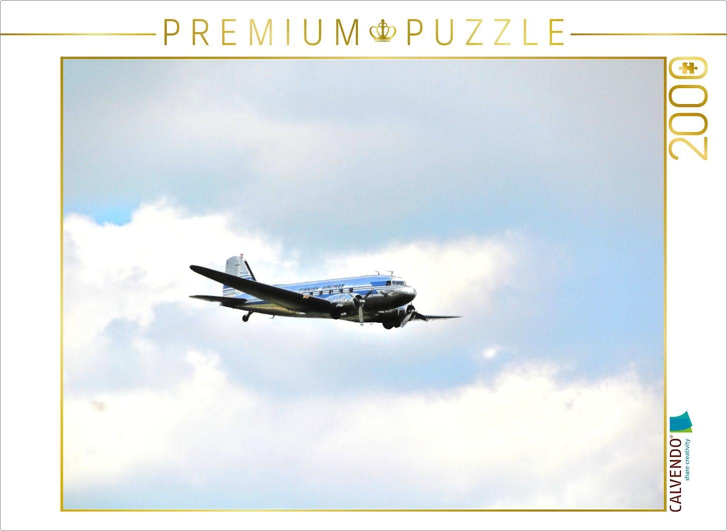 CALVENDO Puzzle CALVENDO Puzzle FINNISH AIRLINES - DC-3A/C-53C 2000 Teile Lege-Größe 90 x 67 cm Foto-Puzzle Bild von Günther Klünder, 2000 Puzzleteile