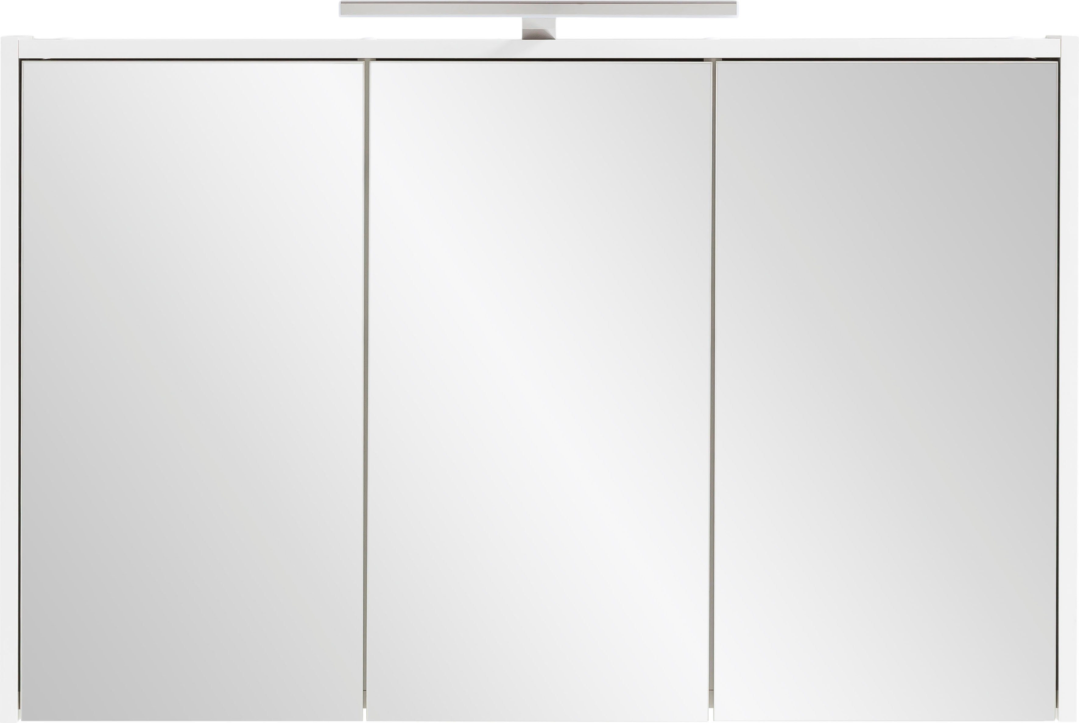 welltime Spiegelschrank List, Spiegelschrank, Made in Germany, B: 93,5 cm Solide Verarbeitung - Dieses Produkt ist in Deutschland gefertigt