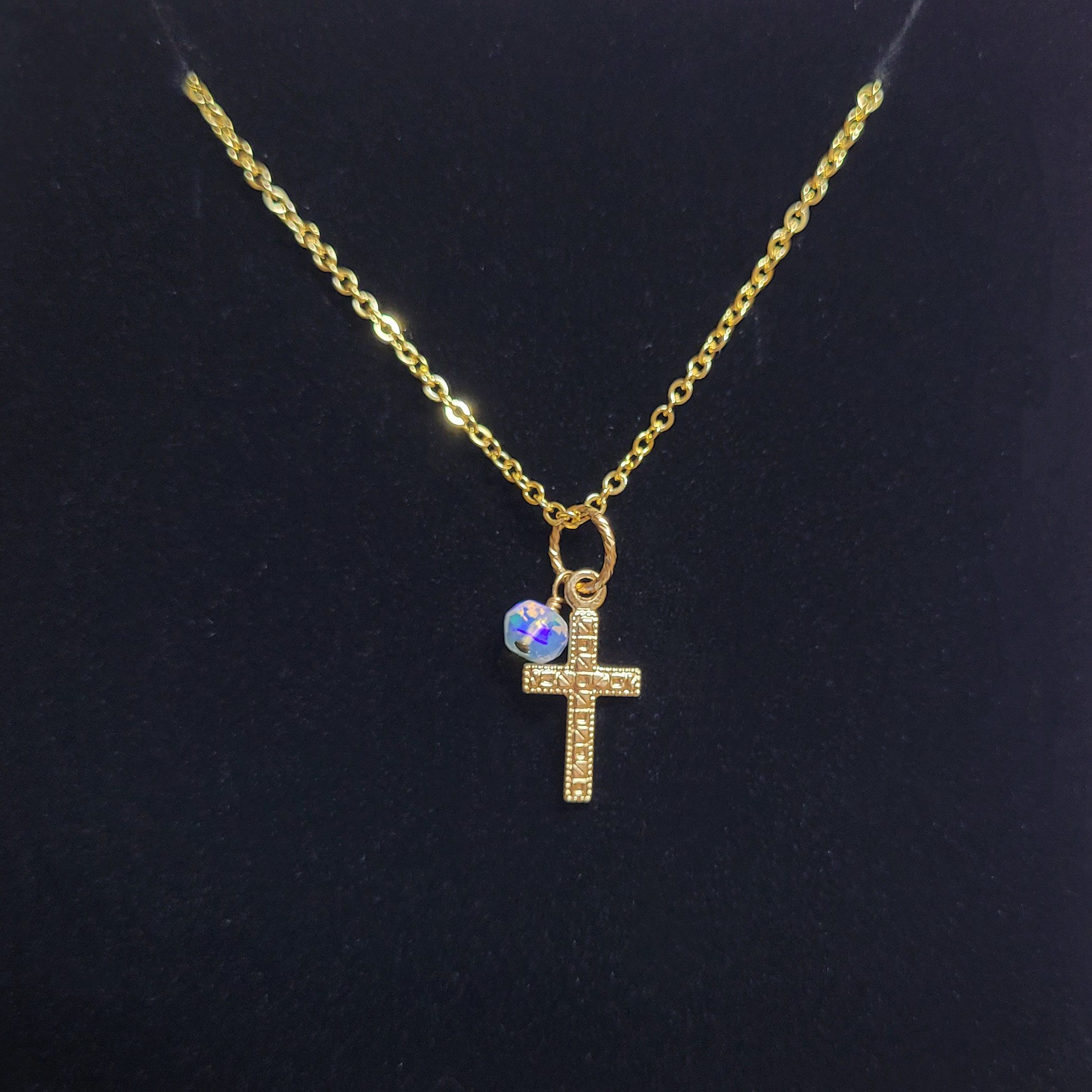 GOLDEN Kreuzkette Kreuzkette, Goldkette, zarte Halskette, minimalistische D günstig online kaufen