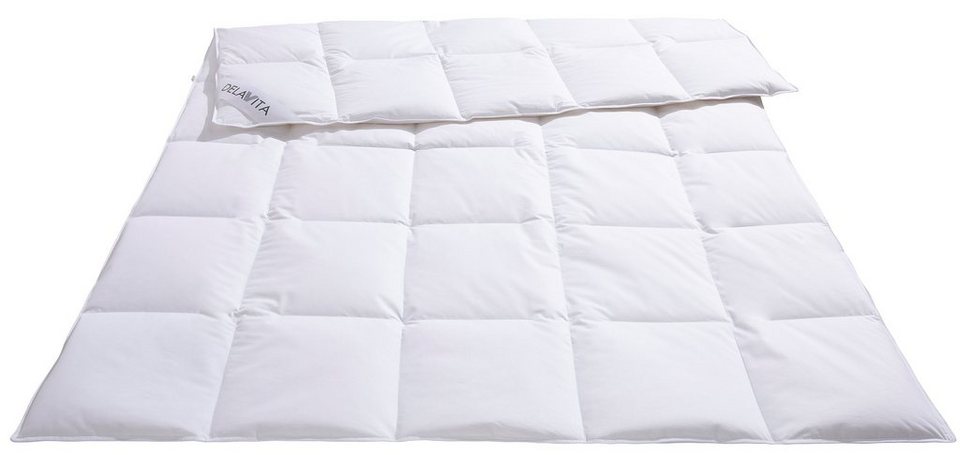 Daunenbettdecke, Grit, DELAVITA, Füllung: 100% weiße, neue Gänsedaunen, Kl.  1, Bezug: atmungsaktiver Baumwollbezug, für den erholsamen Schlaf entwickelt !