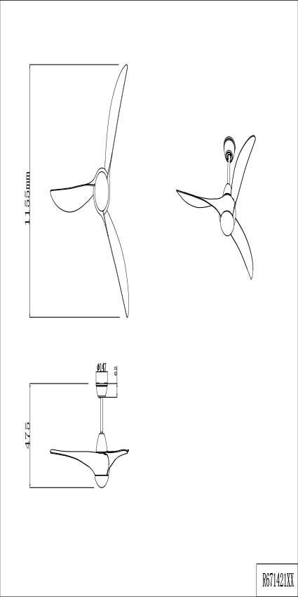 Reality Leuchten LED Deckenleuchte Alesund Deckenventilator, Timerfunktion, Ventilatorfunktion, LED fest integriert, Warmweiß, Deckenlampe, Ventilator, Fernbedienung, Ventilator getrennt schaltbar