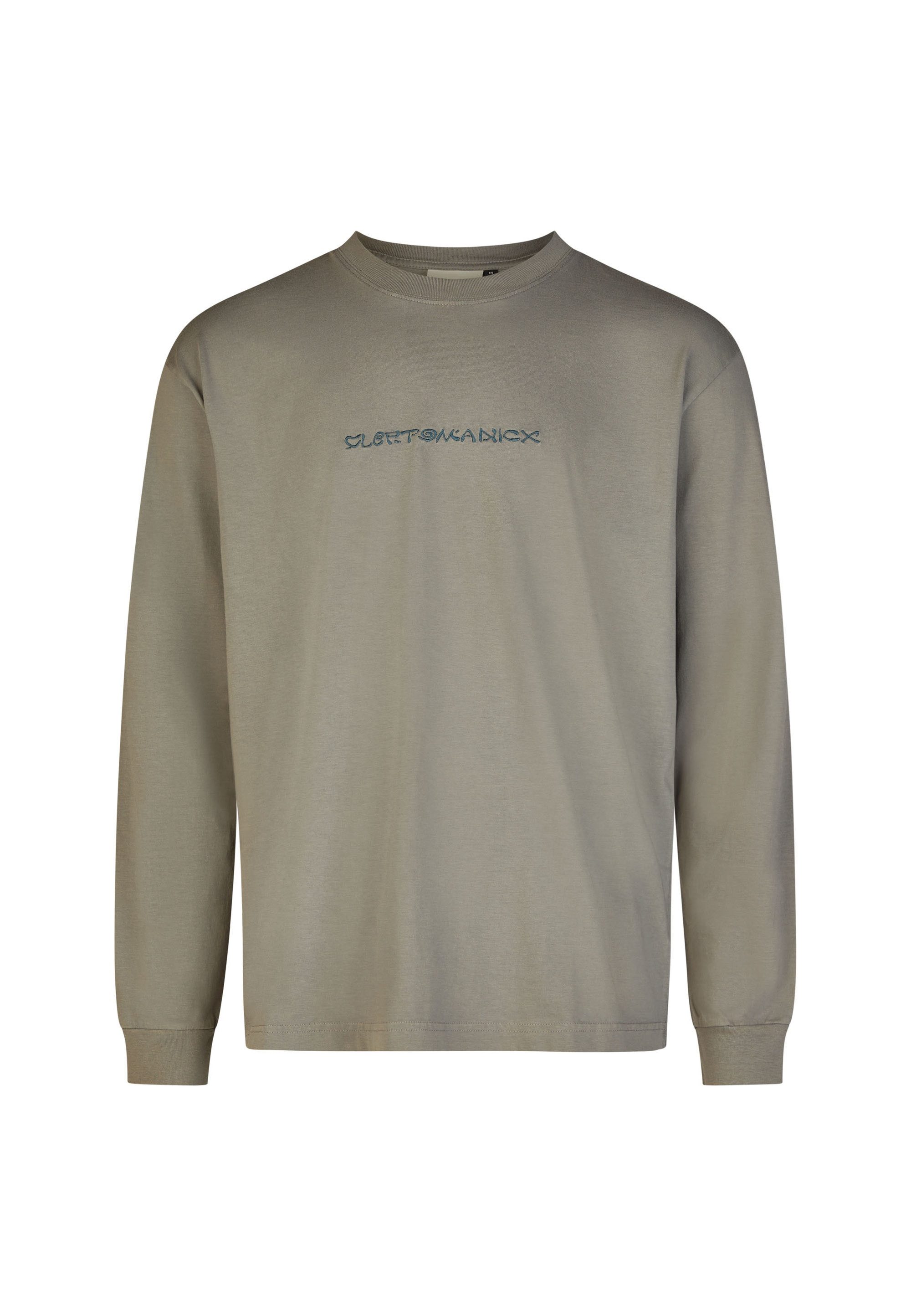 Cleptomanicx Langarmshirt Mysto Typo im schlichten Design