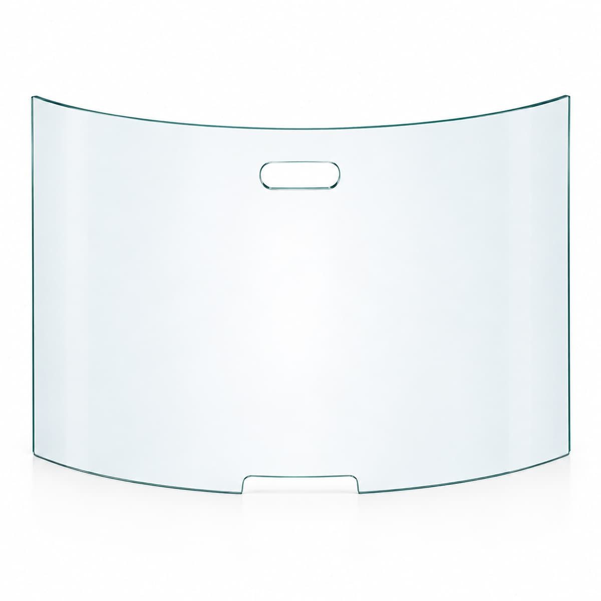 MS Beschläge Funkenschutzgitter Ofen- Funkenschutzglas Funkenschutzscheibe 76x50cm, hochwertiges Kaminzubehör - Klarglas Sicherheitsglas 6mm