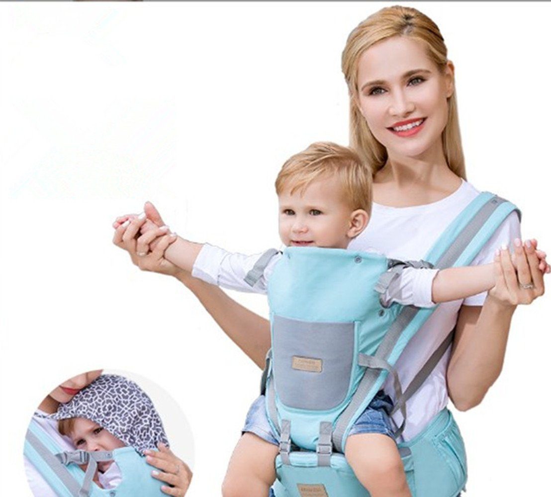 XDeer Bauchtrage Babytrage,3-in-1 Bauchtrage mit 6 Tragepositionen, Babys & Kleinkinder Hüftsitz Baby,Ergonomische Baby Trage GN