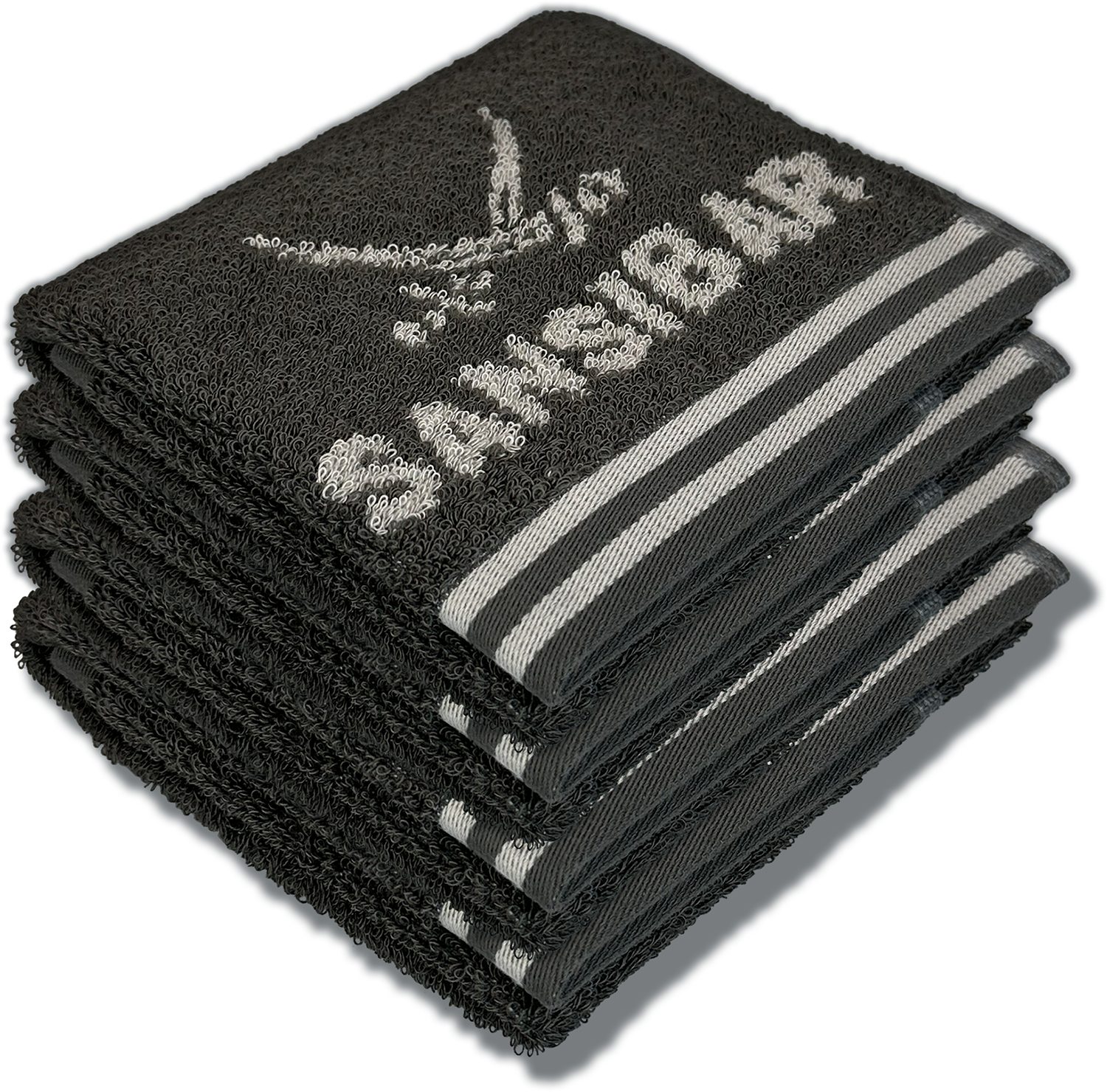 Sansibar Sylt Gästehandtuch Gästetuch Sansibar Frottier-Serie "Doubleface“, 30x50 cm, (Set, 4-St), mit hochwertig gewebtem Sansibar Logo, extra flauschig