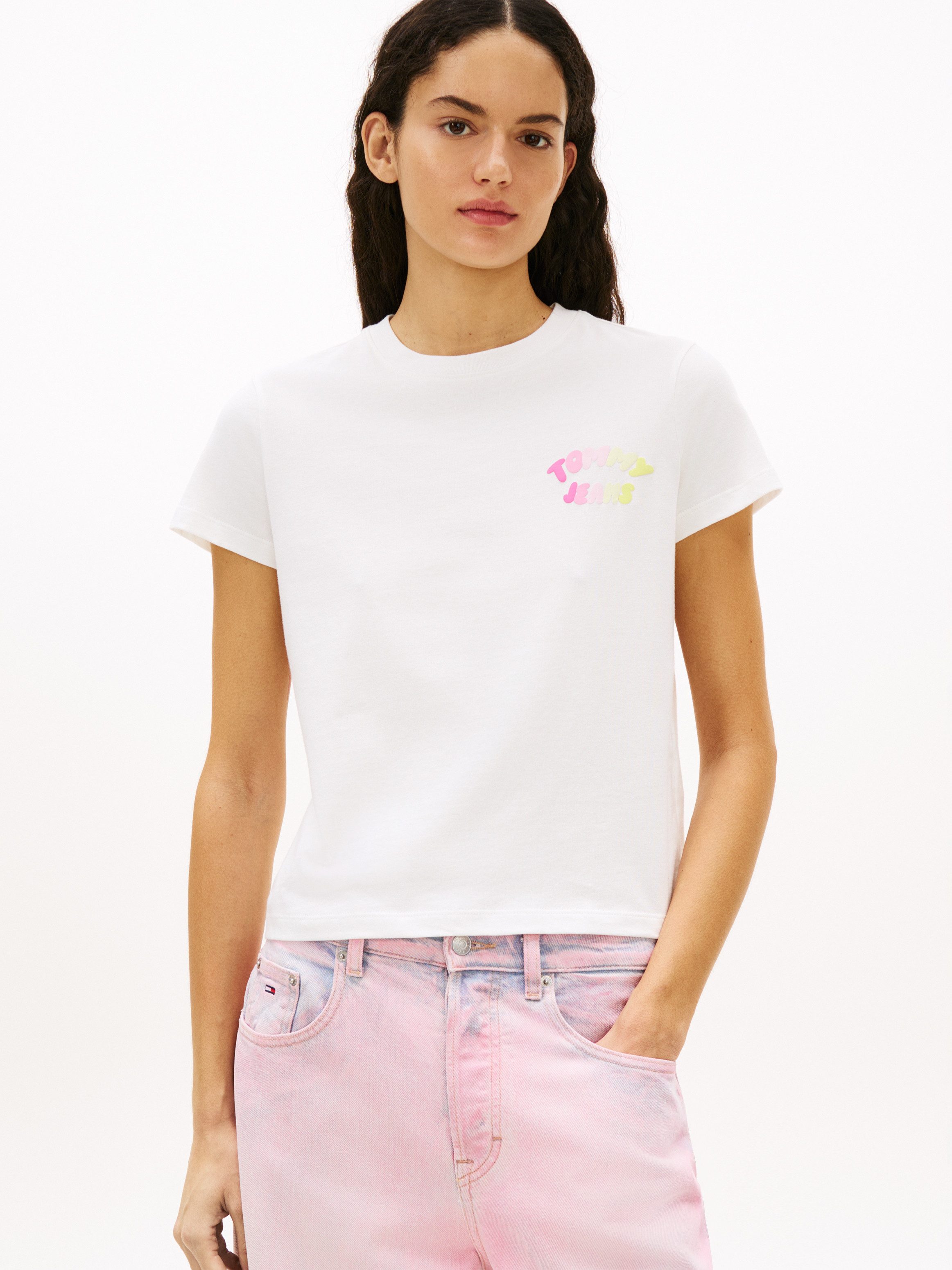 Tommy Jeans Kurzarmshirt TJW REG TJ BUBBLE SS TEE EXT günstig online kaufen