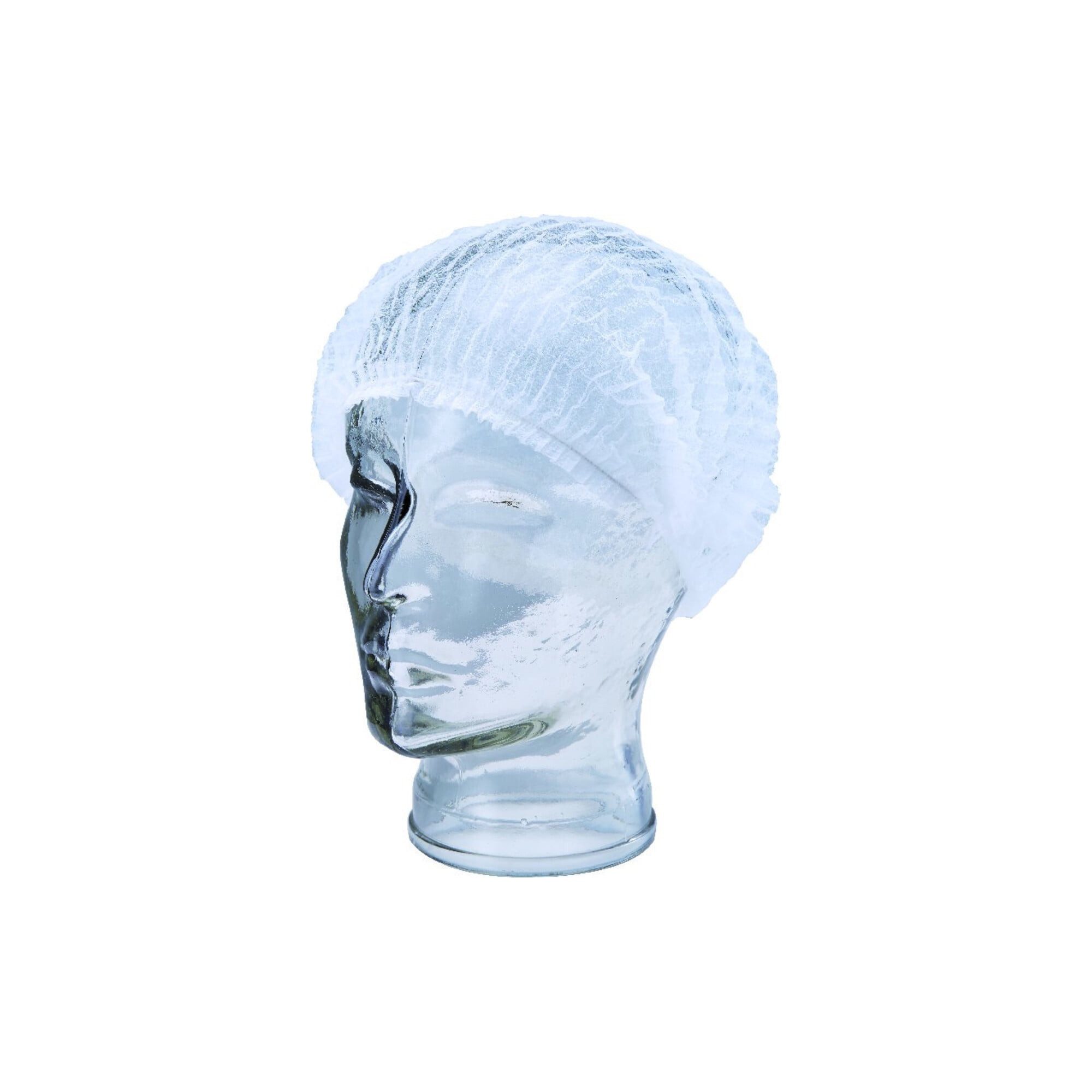 ASATEX Schuhüberzieher ASATEX Kopfhaube, 52cm,Vlies, weiß, 100Stck/Beutel