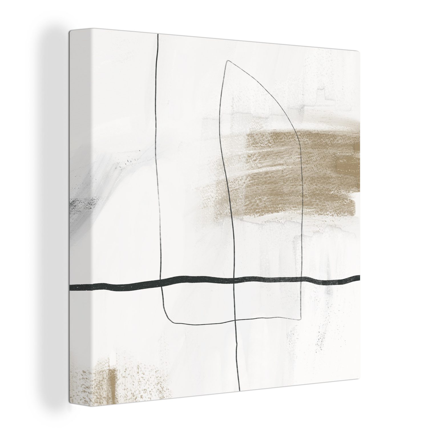 OneMillionCanvasses® Leinwandbild Kunst - Minimalismus - Abstrakt, (1 St), Leinwand Bilder für Wohnzimmer Schlafzimmer | Leinwandbilder