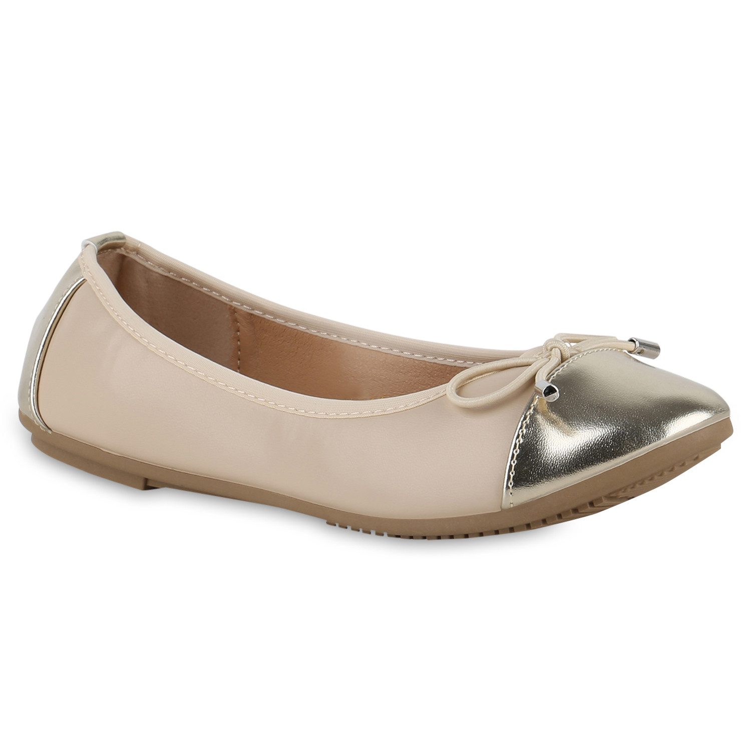 VAN HILL 841030 Ballerina Damen Klassische Балетки Elegante Lack Schleifen