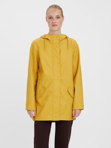 Vero COATED amber JACKET VMMALOU Regenjacke Moda gold