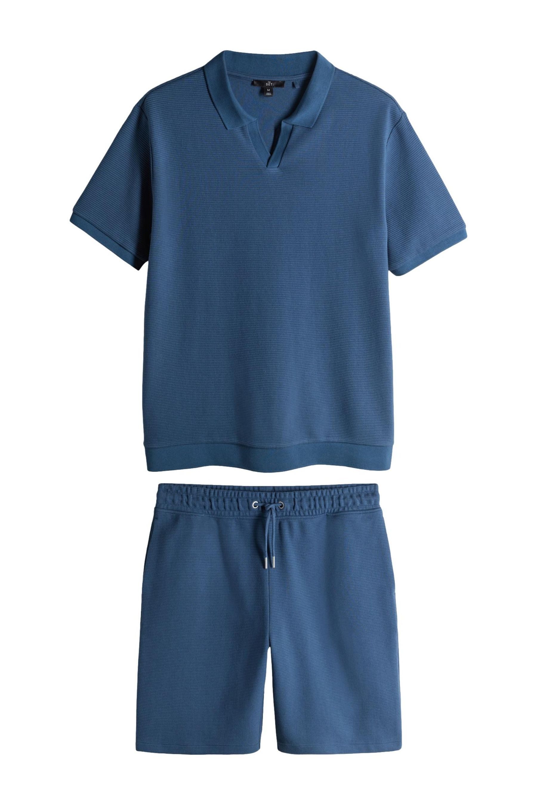 Freizeitanzug T-Shirt und Shorts mit Tropähenkragen im 2er Set