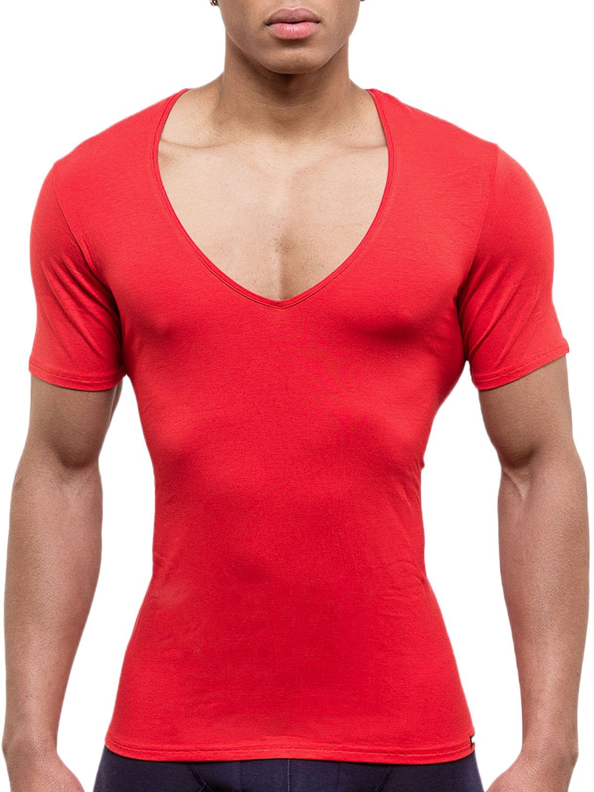 Doreanse Underwear V-Shirt Deep V-Neck T-Shirt, V-Ausschnitt Business  Unterhemd DA2820