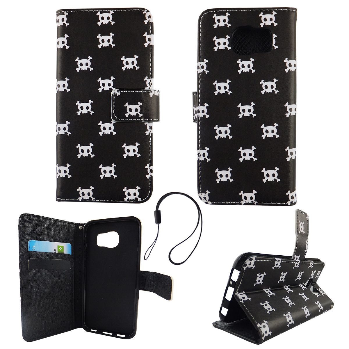 König Design Handyhülle Samsung Galaxy S6, Samsung Galaxy S6 Handyhülle Backcover Schwarz