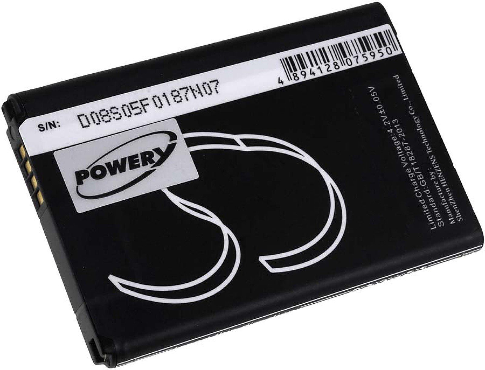 V) Powery (3.7 mAh LG für P710 Smartphone-Akku 1650 Akku