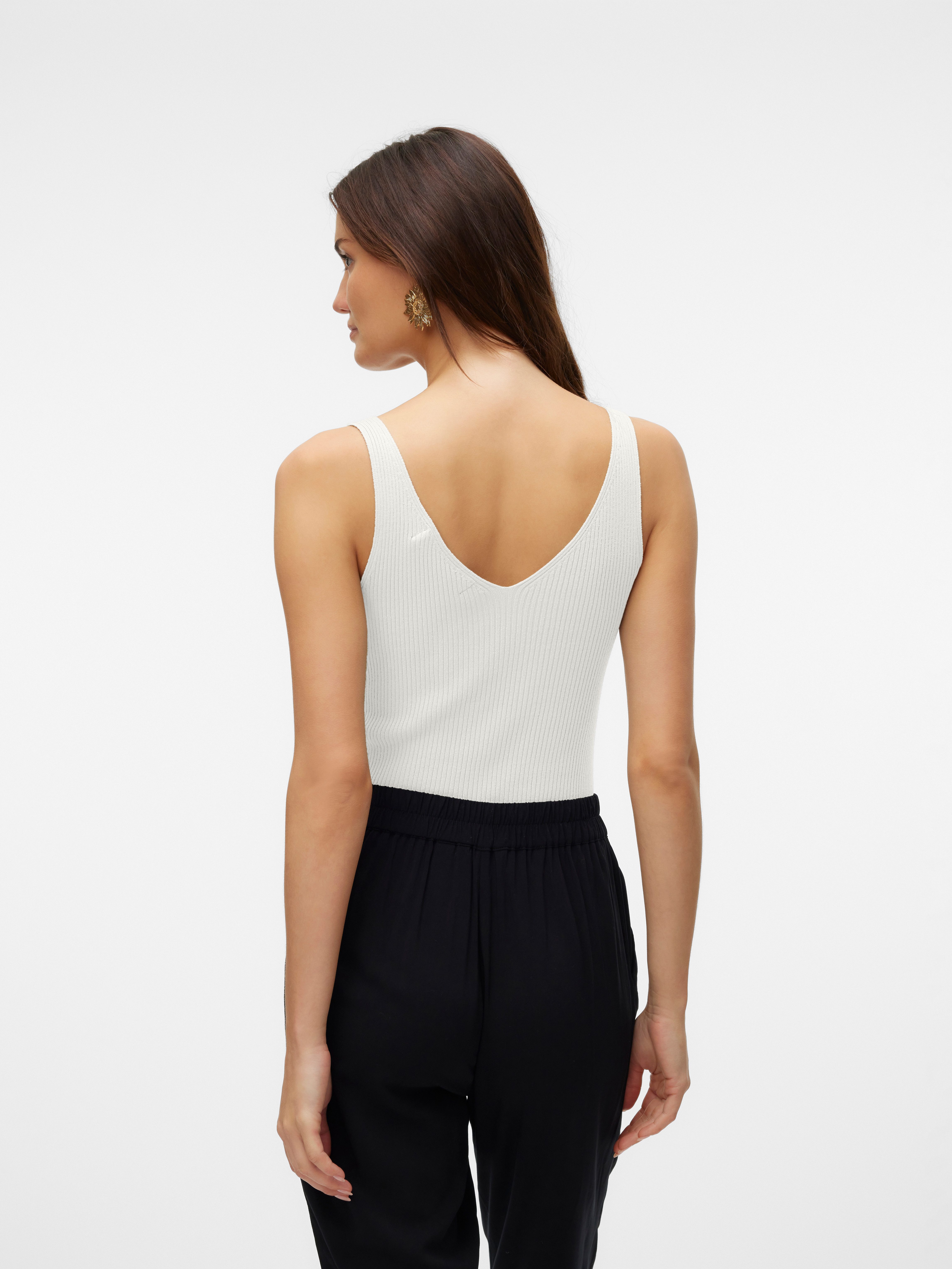 Vero Moda Stricktop VMGLORY SL RIB TOP Viskosemischung