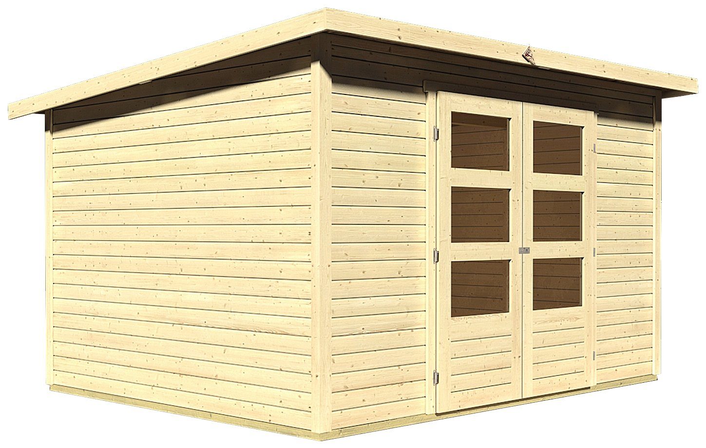 5, Karibu BxT: Gartenhaus cm 330x282 naturbelassen Stockach