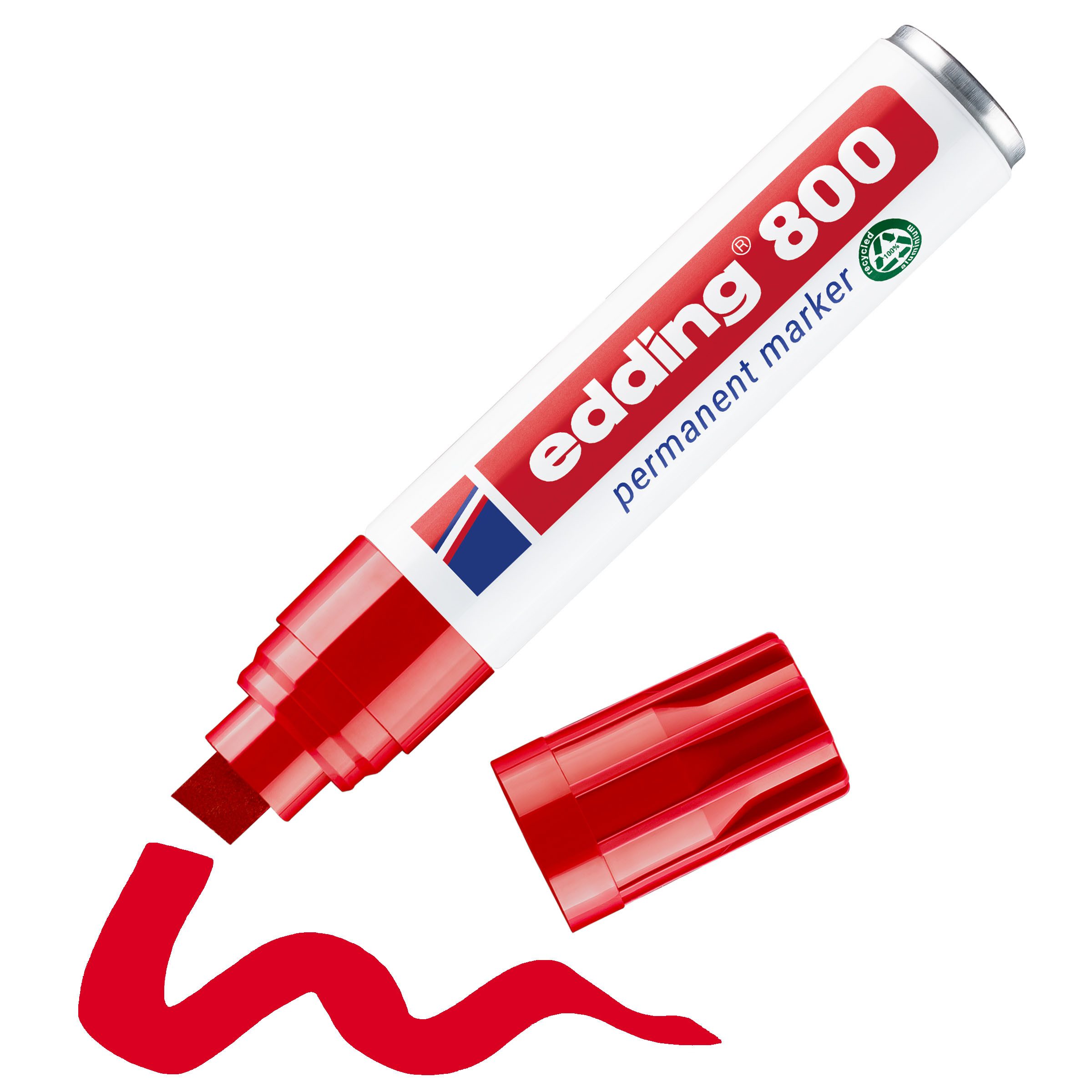 Marker edding 800 Permanentmarker rot