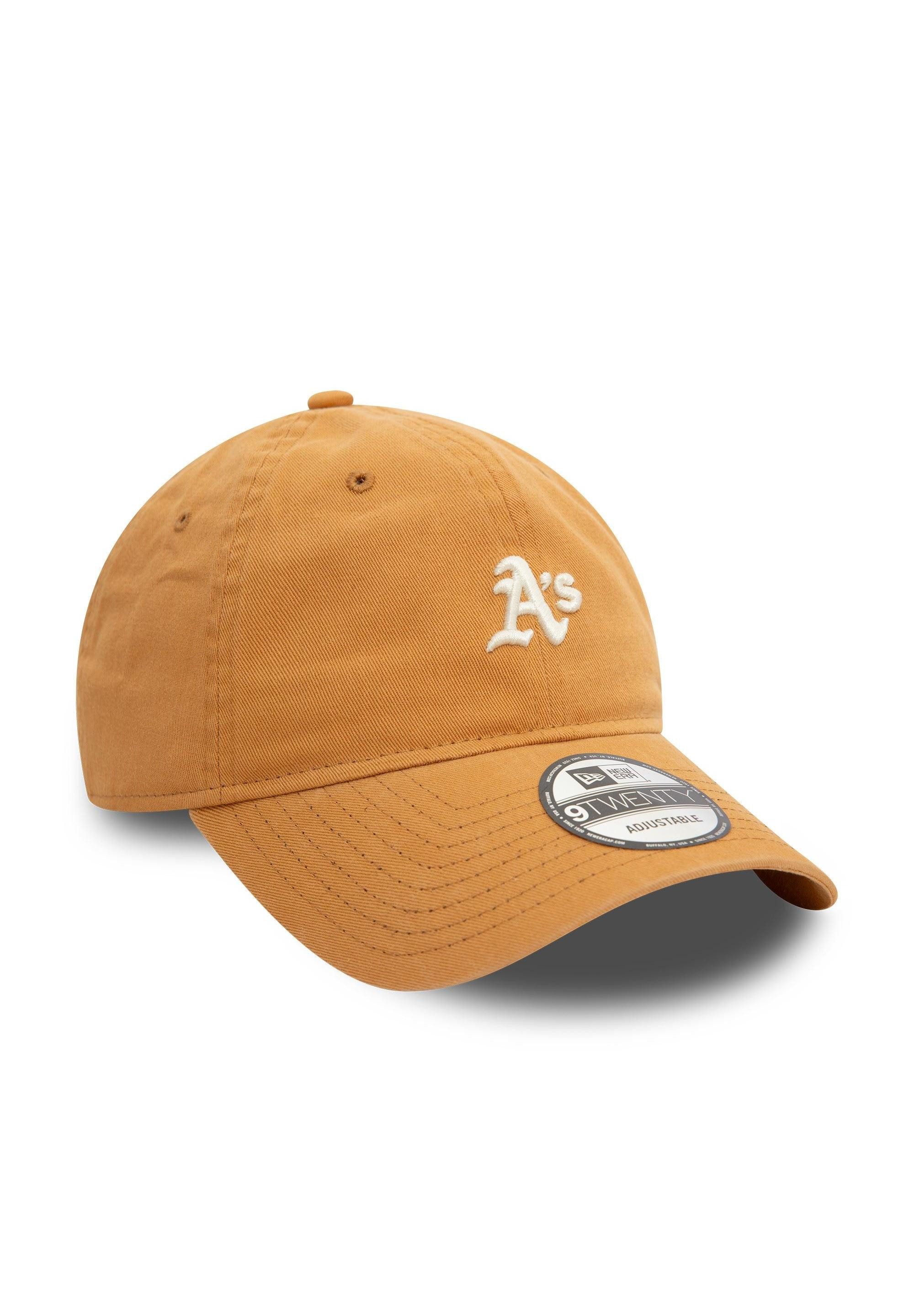New Era Baseball Cap Oakland Athletics MLB Mini Washed Beige Verstellbare 9Twenty Cap New E (1-St)