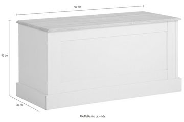 Home affaire Sitzbank Binz, zwei unterschiedliche Farbvarianten, mit Stauraum, Breite 90 cm
