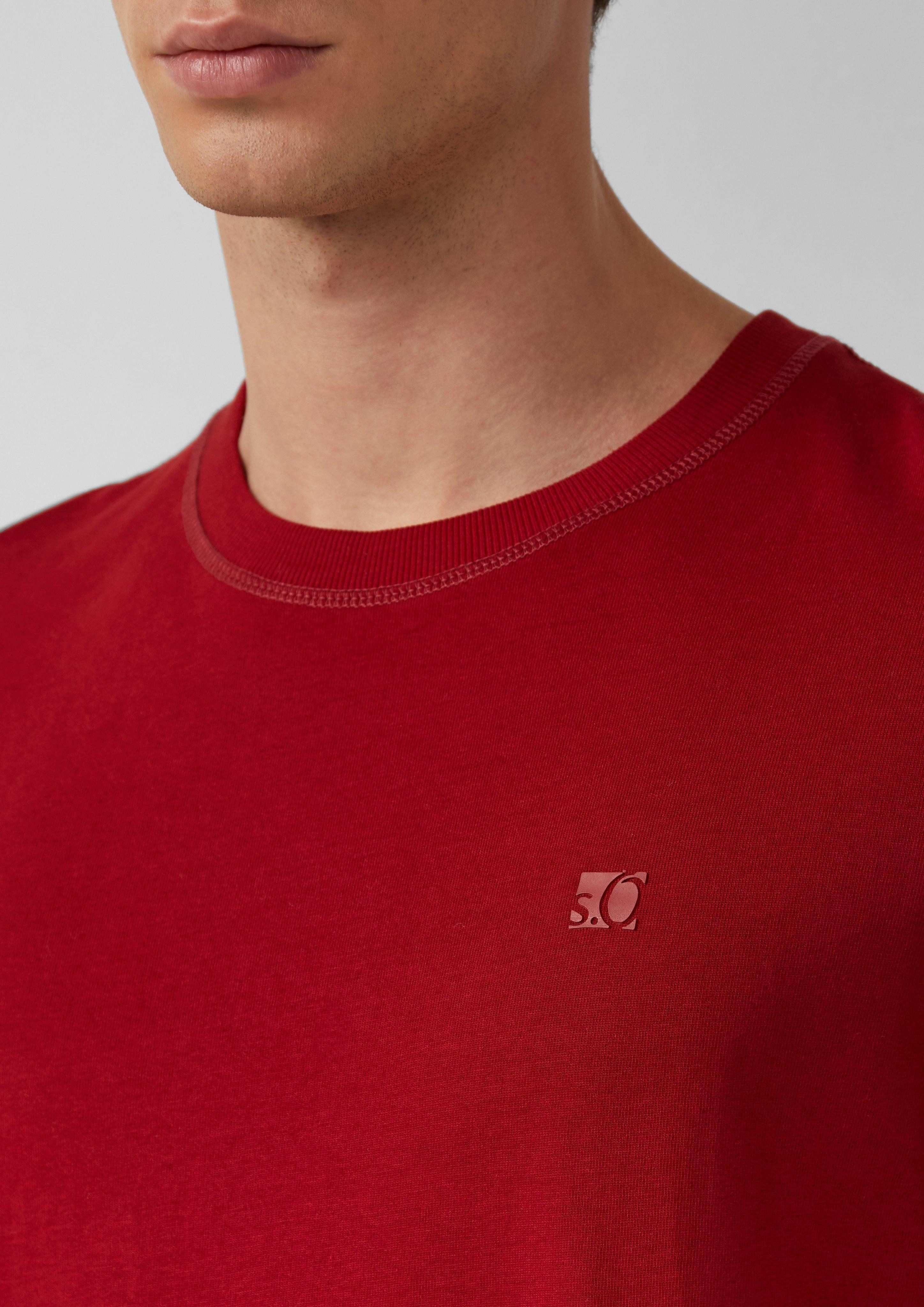 s.Oliver Kurzarmshirt Heavy Jersey T-Shirt mit günstig online kaufen