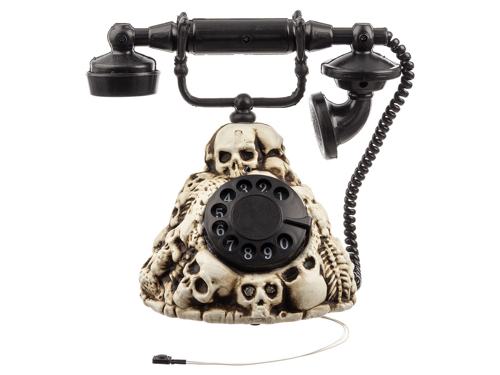 Mel-O-Design Dekofigur 2183 Halloween Deko Horror Telefon mit Sound & LED (1 St)